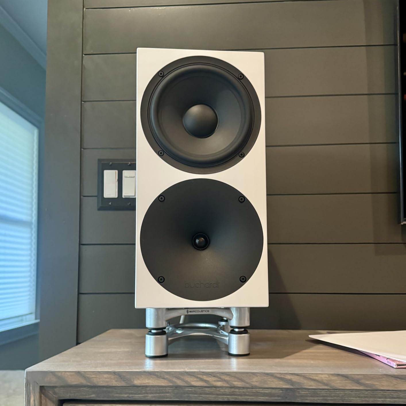 IsoAcoustics Aperta Series Isolation Speaker Stands with Tilt Adjustment: Aperta300 (11.8