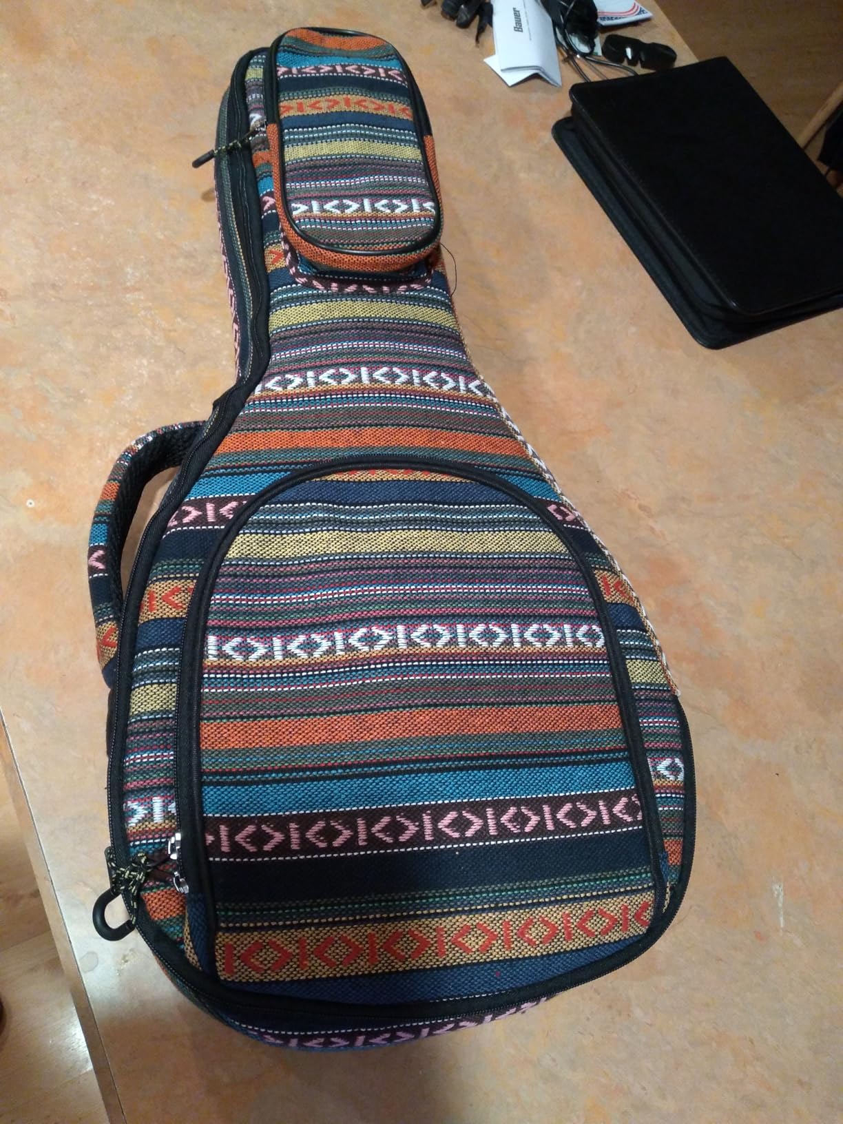 MUSIC FIRST Original Design 15mm Thick Padded Country Style A & F Style Mandolin Gig Bag (Soft Case) customer photo 1