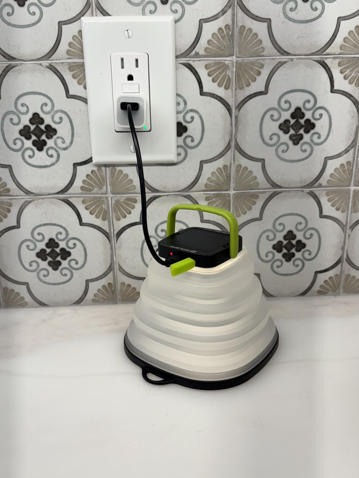 Goal Zero Crush Light Chroma Collapsible Solar Lantern - 3 White Plus Multicolour Fade Plus 6 Colour Modes - Turn Campsite Into A Party - Built-in Solar Panel Or Charge from Any USB Port - Black customer photo 2