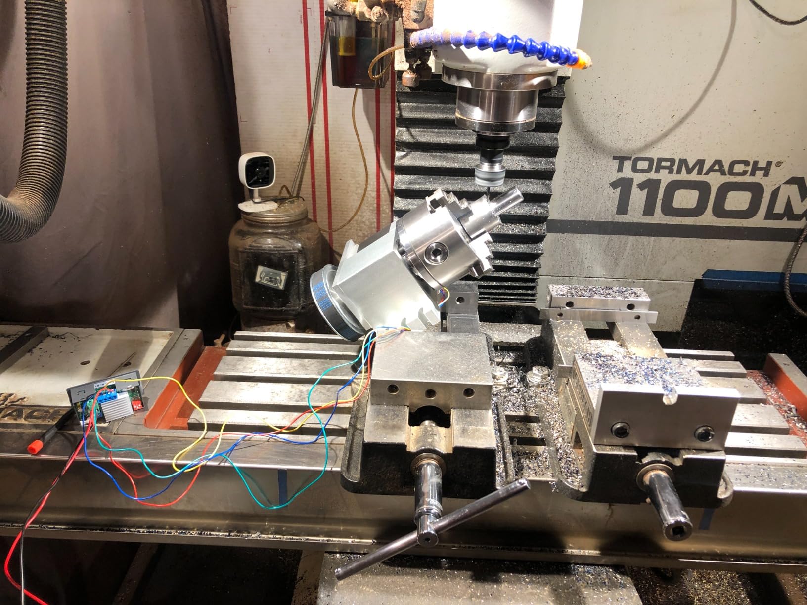 CNC Milling Machine Rotational Axis CNC Router Rotary Table Rotary A Axis 4th Axis 65mm 3 Jaw Chuck Dividing Head w/ Nema17 Stepper Motor w/ 54mm Tailstock Reducing Ratio 4:1 for CNC Engraving Machine customer photo 2