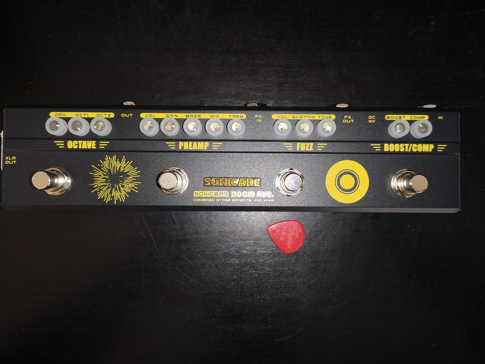SONICAKE Bass Effects Pedals Multieffect Preamp Compressor Boost Fuzz Octave Multi Effects Pedal Boom Ave With FX Loop customer photo 1