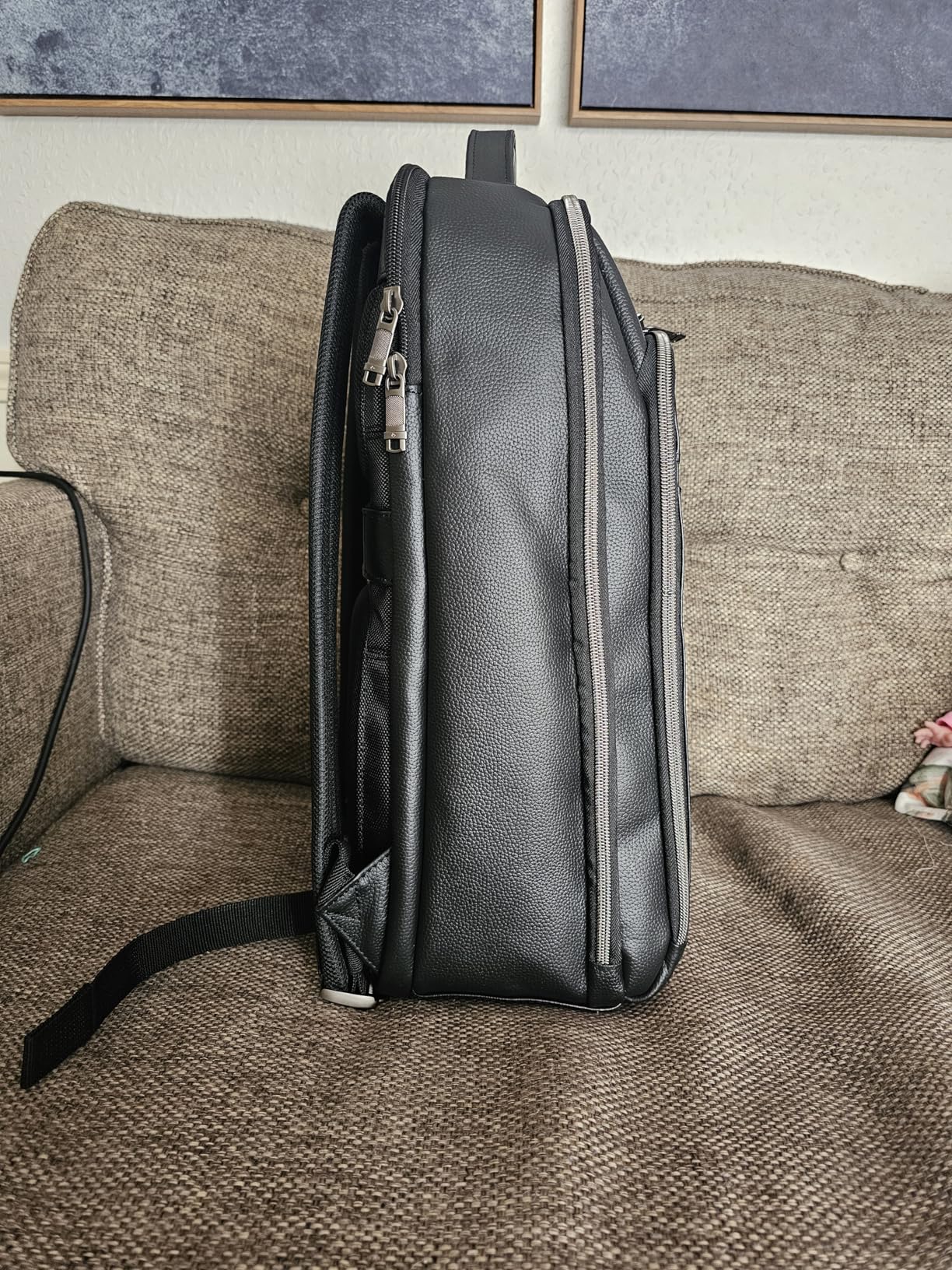 Samsonite Classic Leather Backpack, Cognac, One Size customer photo 1