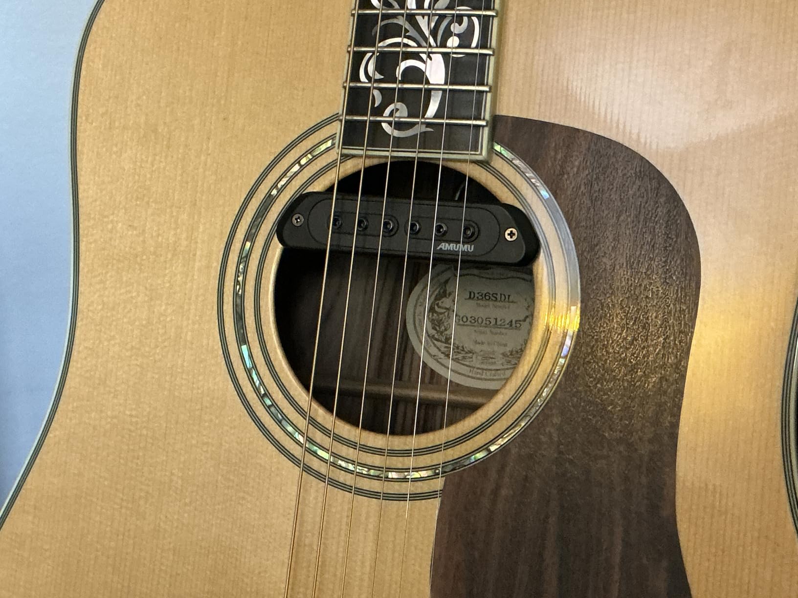 AMUMU SP60 Acoustic Guitar Pickup Humbucker Magnetic Passive Soundhole Pickup customer photo 2