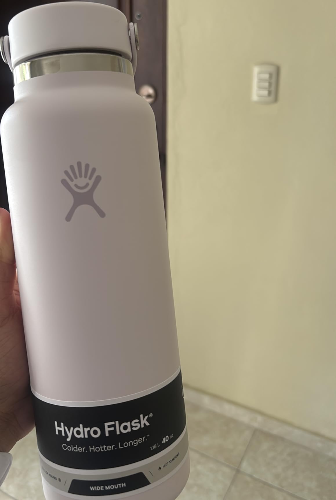 Hydro Flask Water Bottle - Insulated Stainless Steel - Wide Mouth Flex Lid, Non Spill, Leakproof and Refillable in 40 Oz customer photo 2