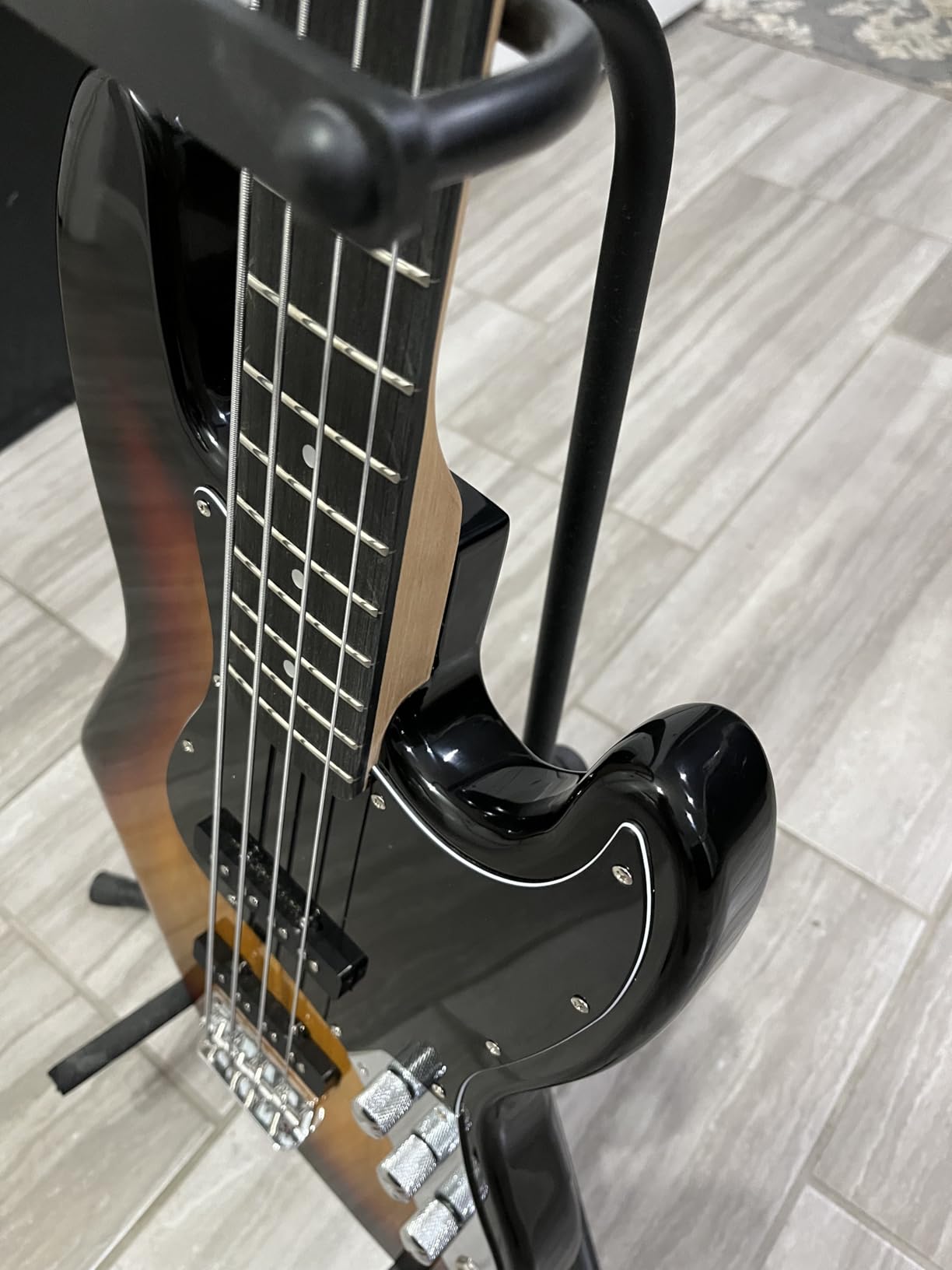 GLARRY 4 String GJazz Electric Bass Guitar Full Size Right Handed with Guitar Bag, Amp Cord and Beginner Kits (Burly Wood) customer photo 2