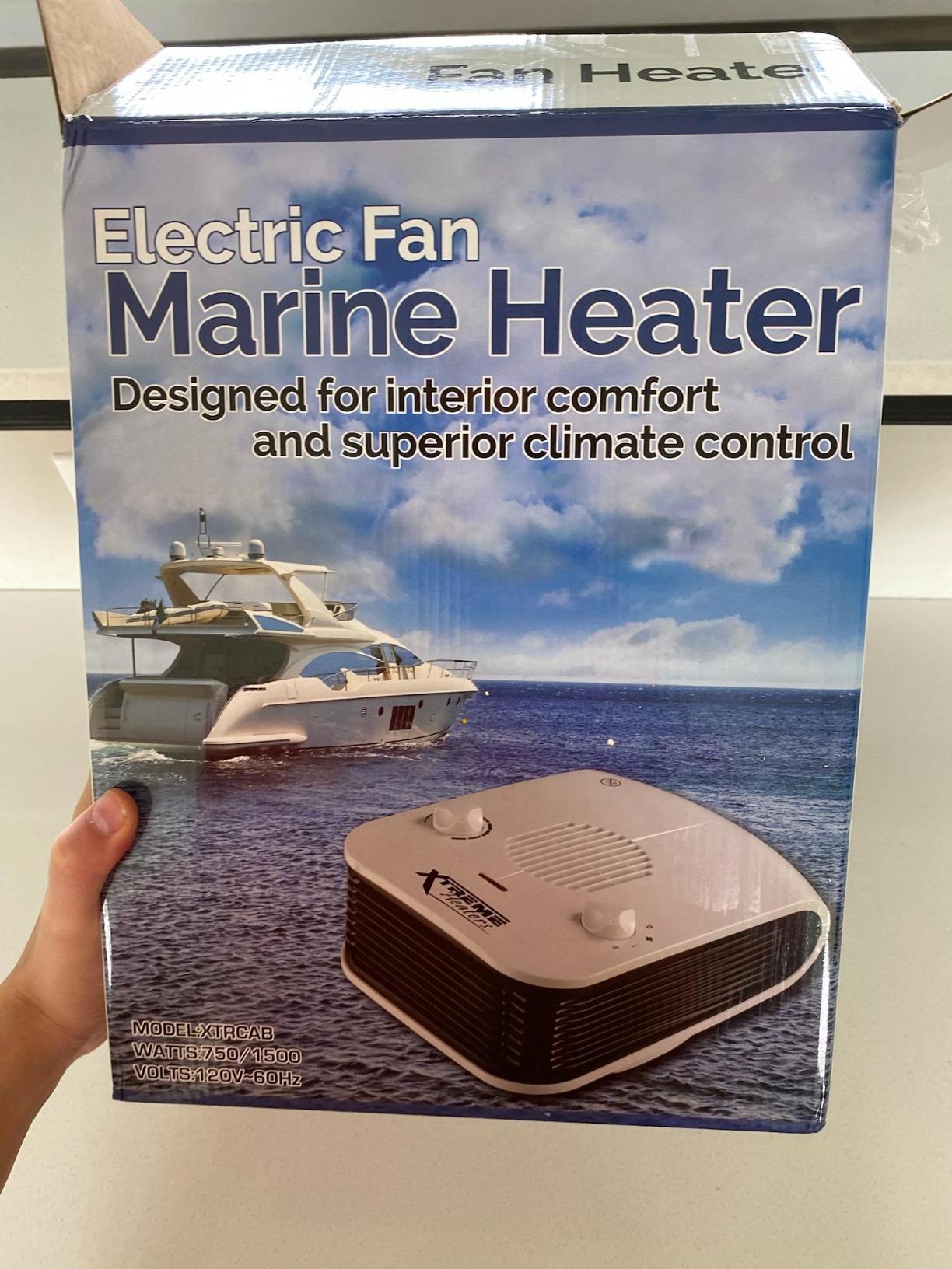 Xtreme Heaters Boat, Cabin & RV Heater | Overheat Protection, Tip-Over Protection, Portable | Boat Heater, Heat RV Bay (White) customer photo 2
