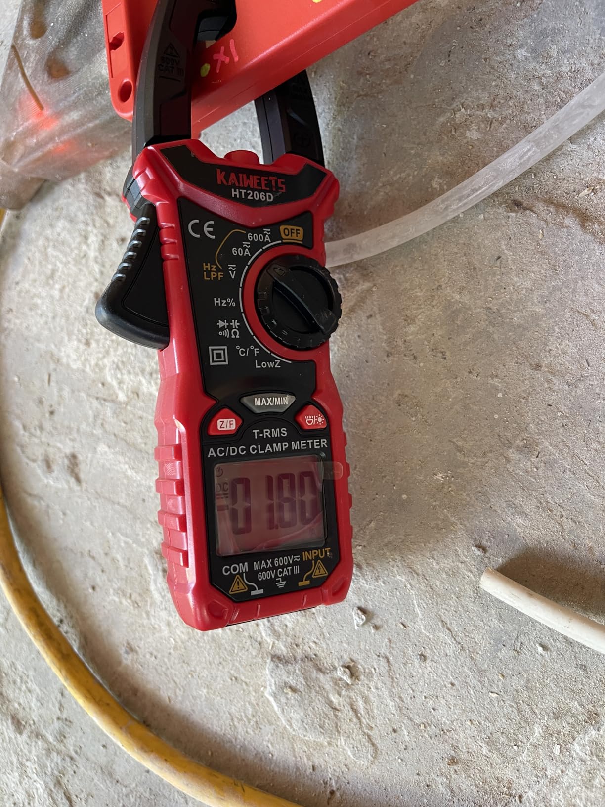 XtremepowerUS Wall Chaser Cutting Machine Wall Concrete Grooving Cutting w/Water Line Dust Port Infrared Sighting customer photo 2