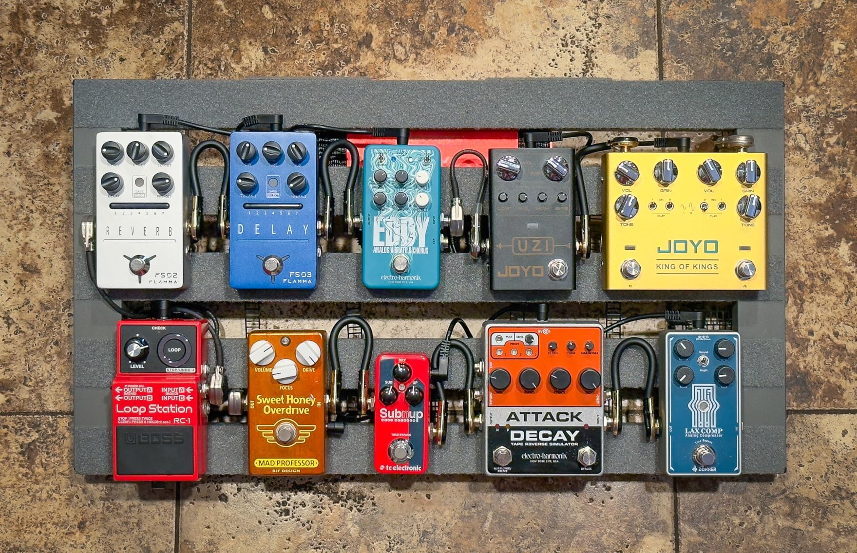JOYO High-Gain Distortion Guitar Pedal, American & British Voicing via Bias Knob with 3-Band EQ & Dynamic Balance, True Bypass (UZI R-03) customer photo 2