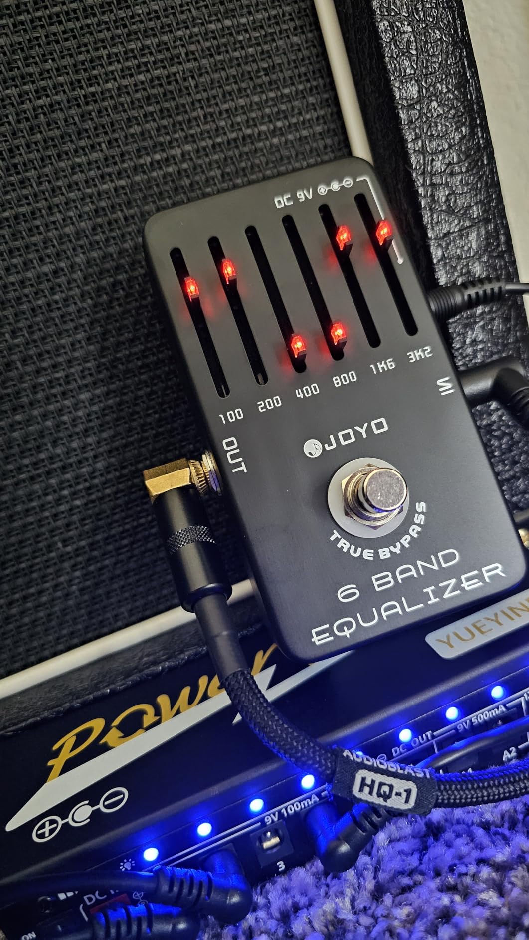 JOYO 6-Band EQ Guitar Pedal, +/-18dB Graphic Equalizer for Precise Tone Shaping, Guitar-Optimized 100Hz-3.2kHz with Illuminated Sliders, True Bypass (JF-11) customer photo 2