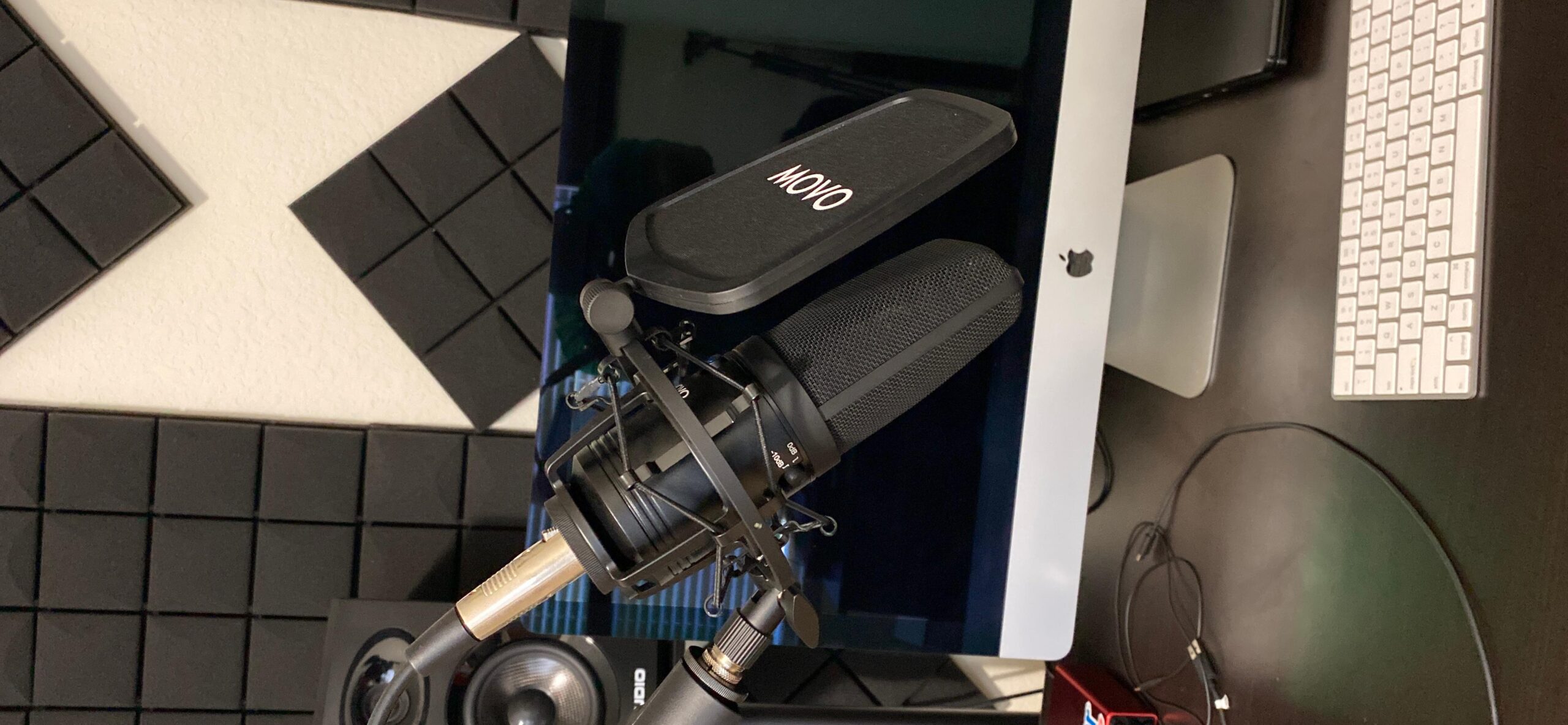 Movo VSM-7 Large Diaphragm, Multi-Pattern Studio Condenser Microphone with Shock Mount, Pop Filter, and XLR Cable customer photo 2