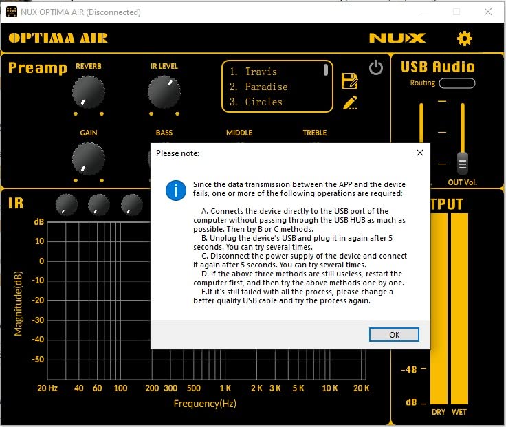 NUX Optima Air Dual-Switch Acoustic Guitar Simulator with a Preamp,IR Loader, Capturing Mode，15 Built‑In Acoustic Guitar Profiles，3‑Band EQ, Gain Control, Built‑In Reverb, USB Audio customer photo 2