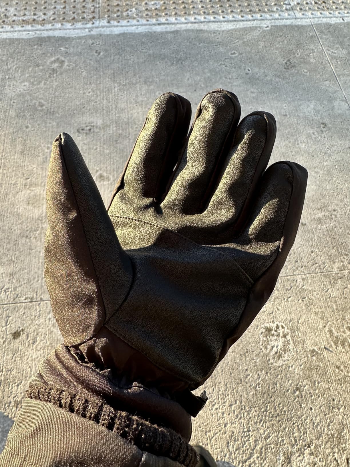 TRENDOUX Winter Gloves for Men Warm: 3M Thinsulate -20°F Windproof Waterproof Ski Glove with Touchscreen Thermal Lining Anti-Slip for Work Cycling Motorcycle Snowboarding customer photo 2