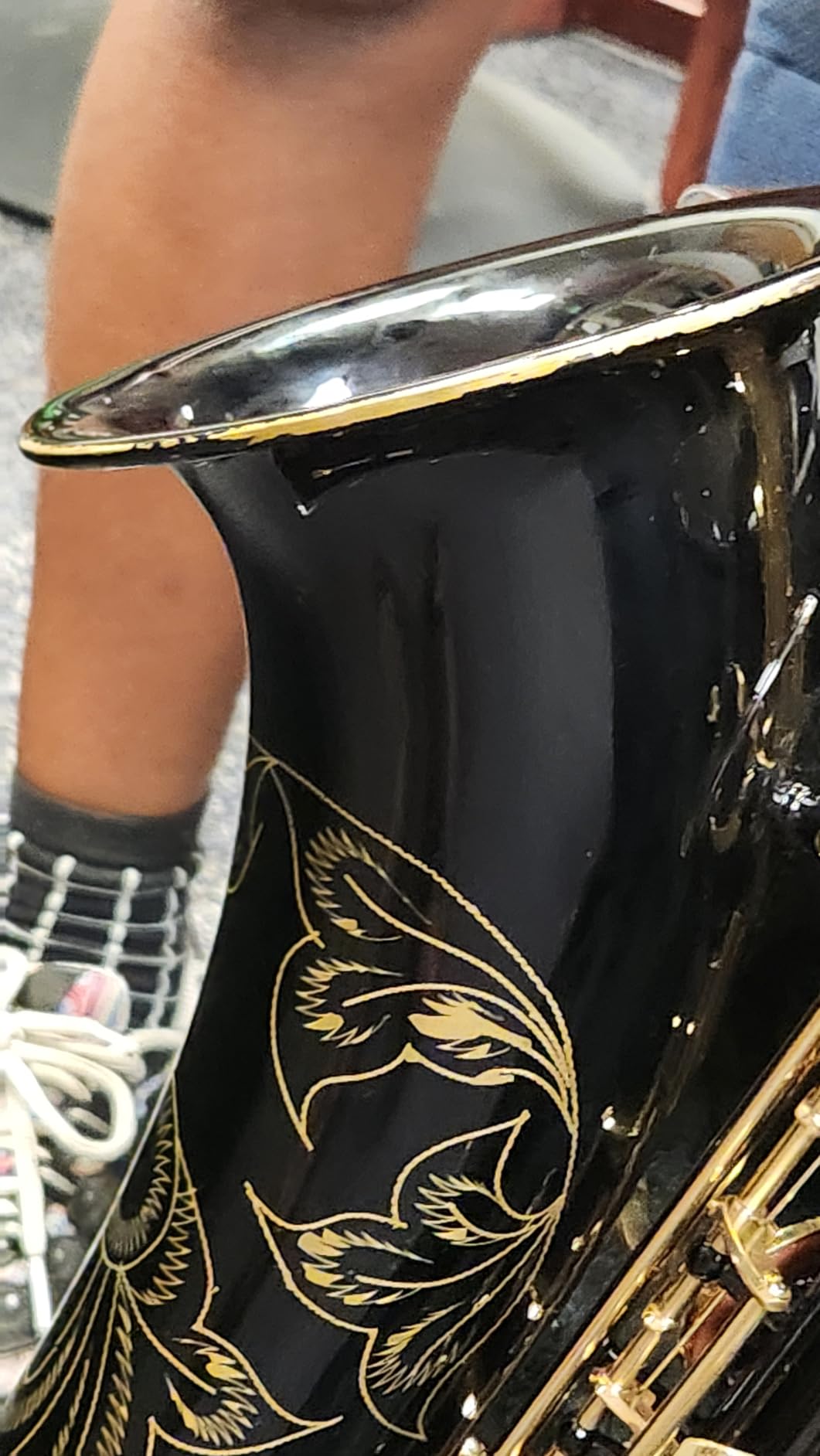 EASTROCK Tenor Saxophone Black/Golden B Flat Tenor Sax Professional Tenor Saxophone for Beginners Students and Musicians with Carrying Case,Mouthpiece,Reeds,Cushion Pads,Cleaning Kit,Neck Strap customer photo 2
