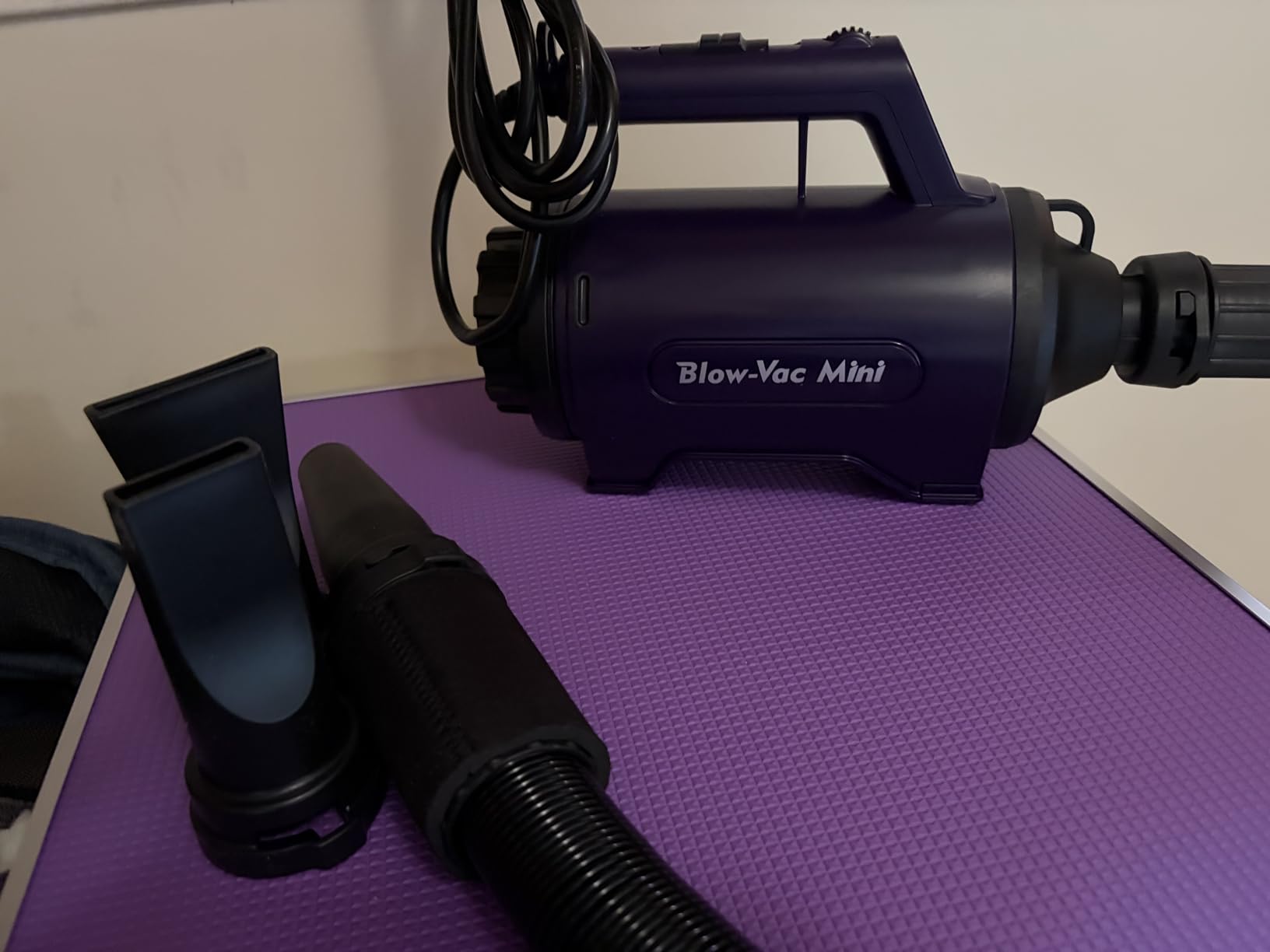 Dog Dryer High Velocity Professional Dog/Pet Grooming Force Hair Dryer/Blower - Shernbao SMD-06P (Purple) customer photo 2