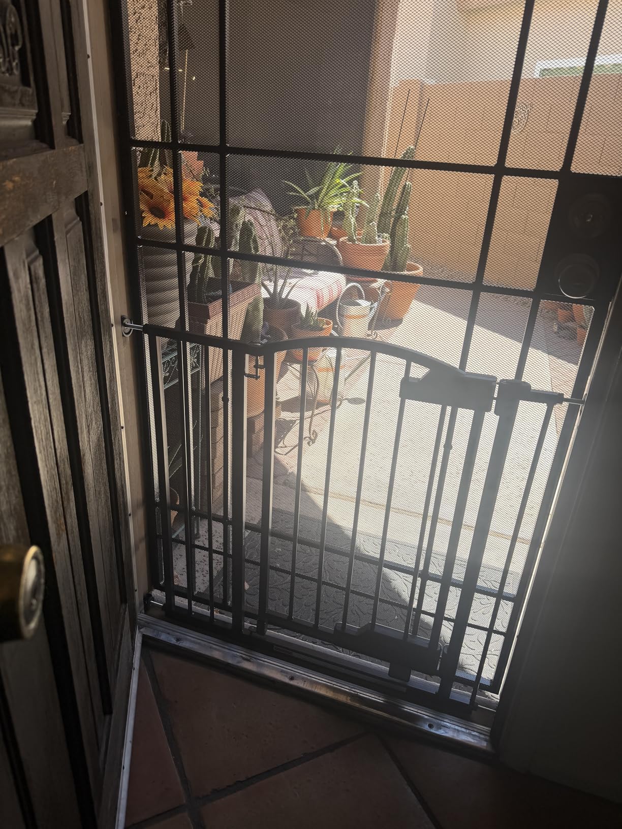 Ingenuity Multi-Use Decorative Extra Tall Walk-Thru Baby Gate, Fits Openings 28.5-48 Inch, Black Metal, for Doorways and Stairways, 36' Tall Baby and Pet Gate customer photo 1