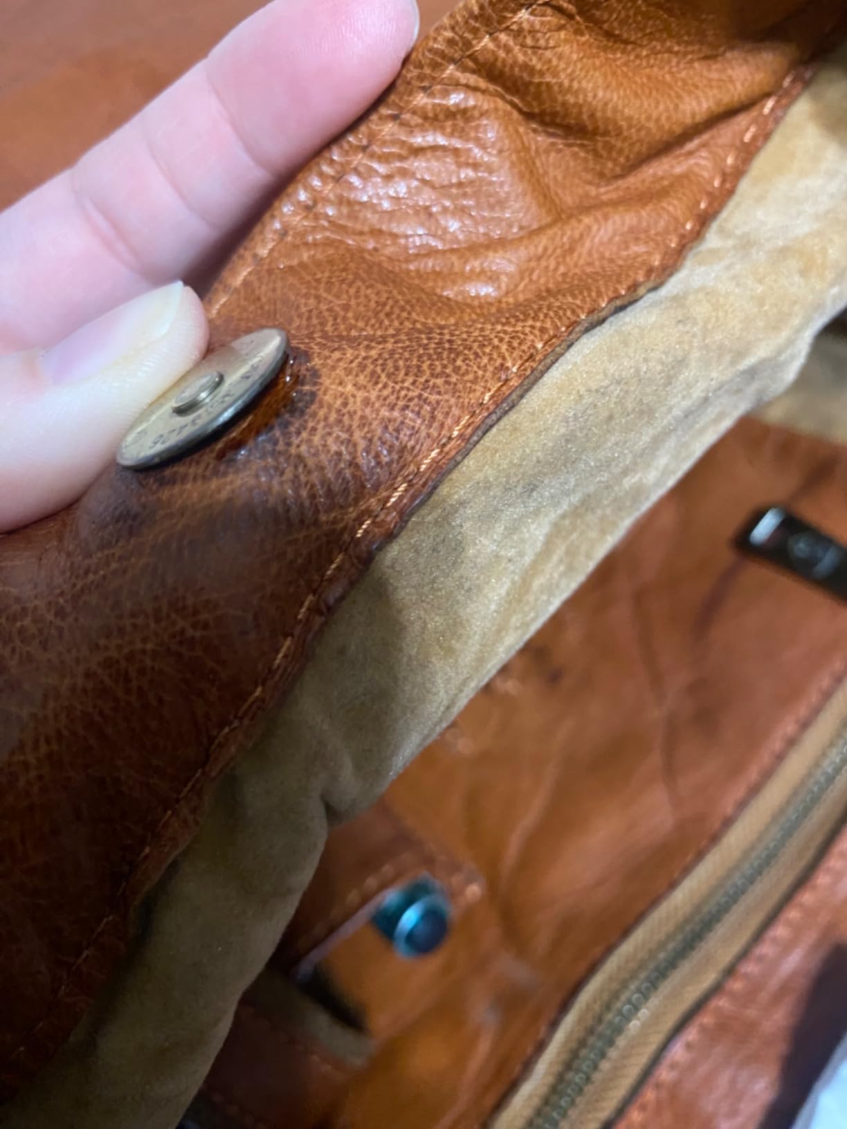 Vintage Genuine Leather Tote Bag Seville, Handbag, Large Shopper for Women customer photo 1
