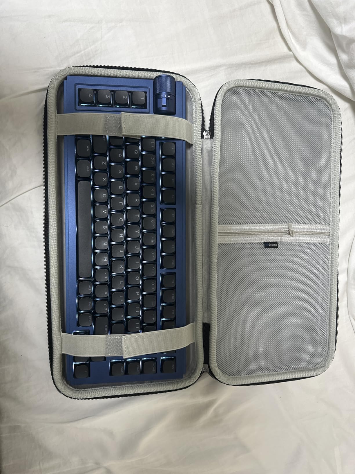 GEEKRIA TKL Keyboard Case, Hard Shell Travel Carrying Bag for 80% / 87 Keys Mechanical Gaming Keyboard, Compatible with Logitech G915 TKL, G PRO Keyboard/G PRO X customer photo 1