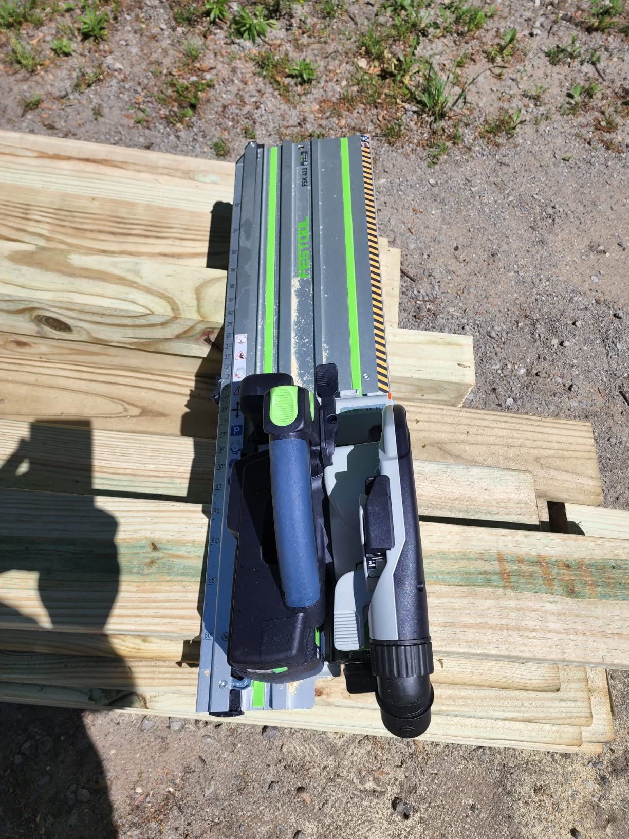 Festool 577680 Cordless Carpentry Track Saw HKC 55 18V 5.0 Ah EBI-F-Plus customer photo 2