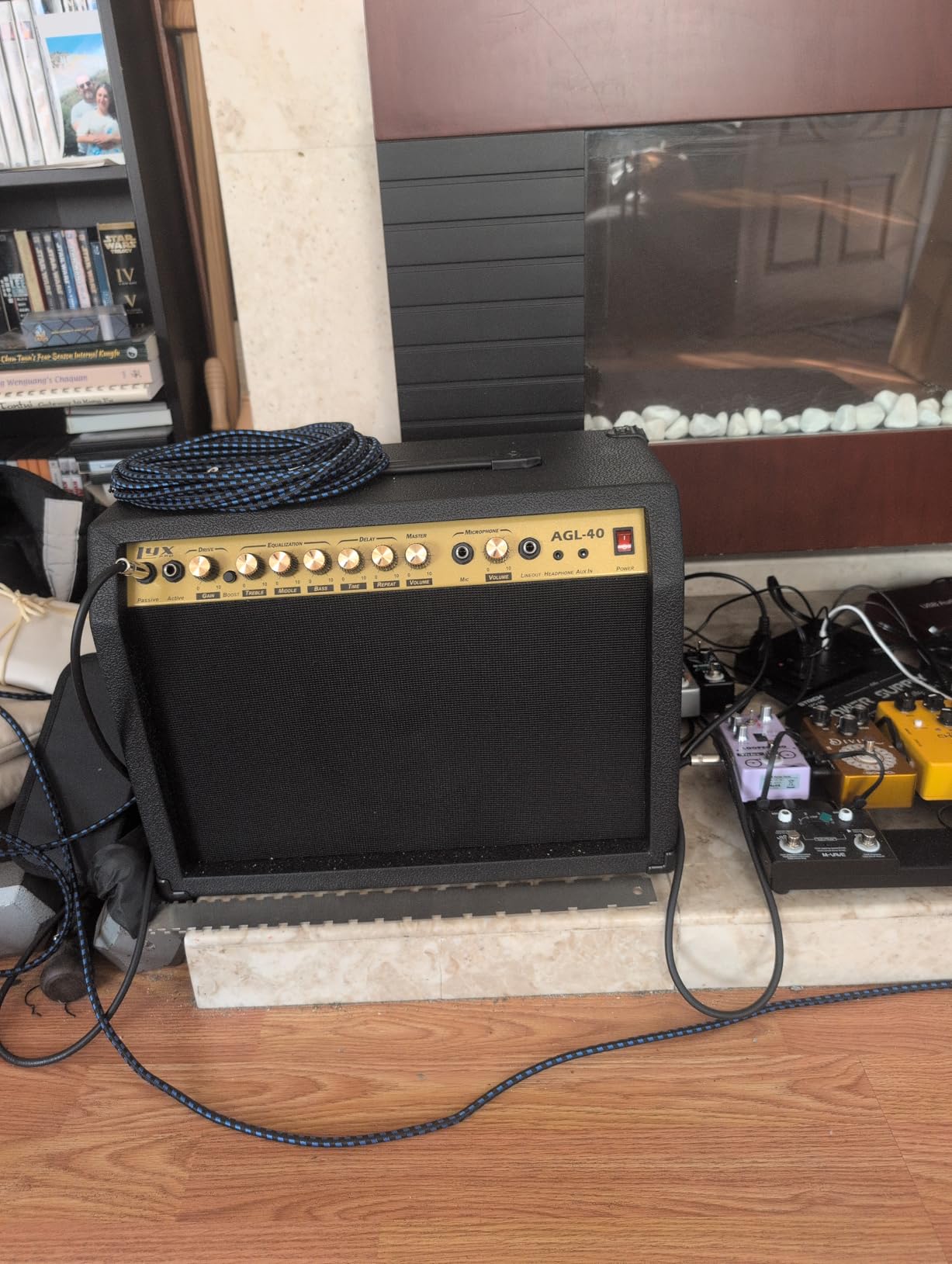 LyxPro 40 Watt Electric Guitar Amplifier | Solid State Studio Amp with 8