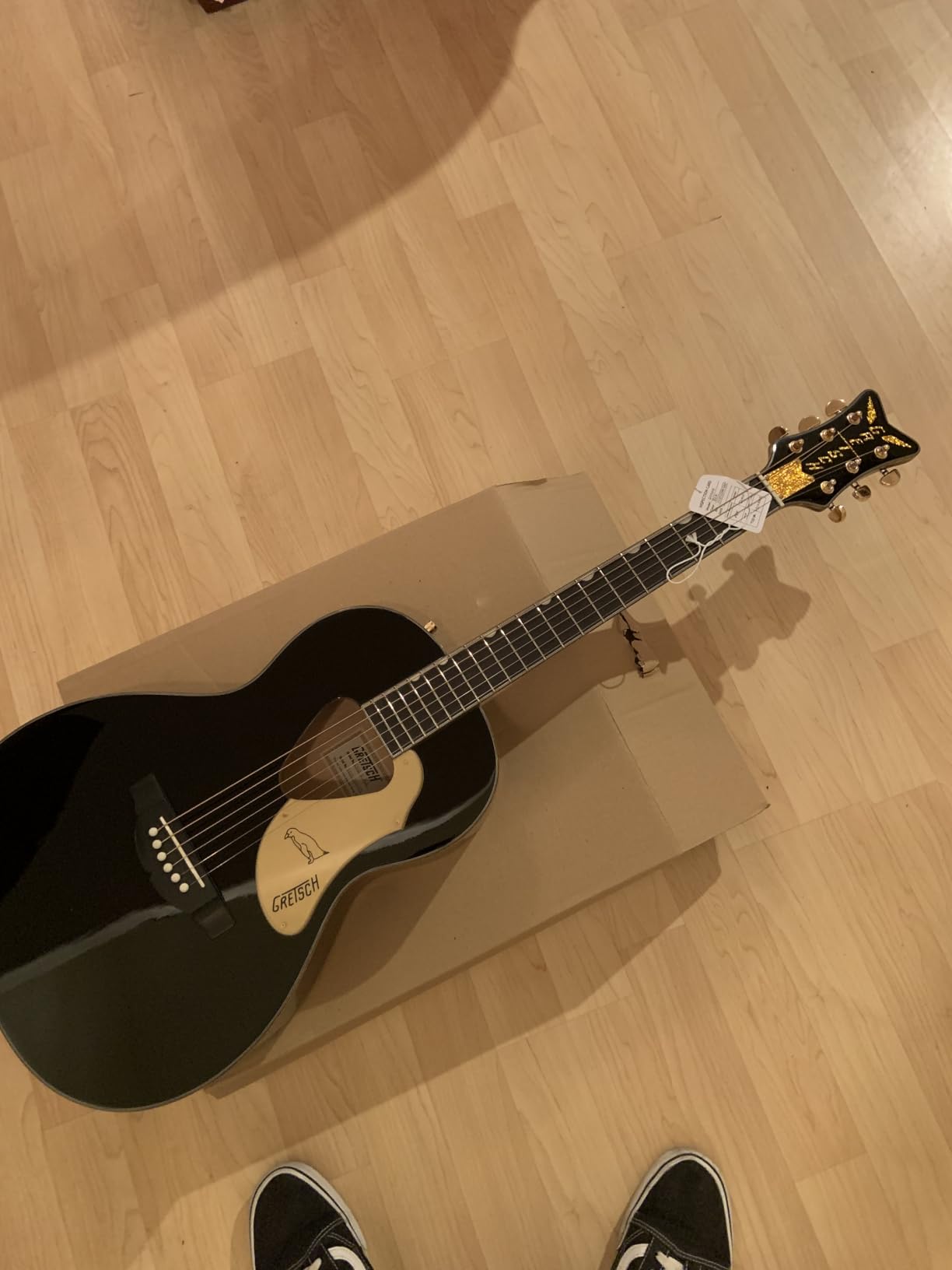 Gretsch G5021E Rancher Penguin Parlor Acoustic Electric Guitar - Black customer photo 1