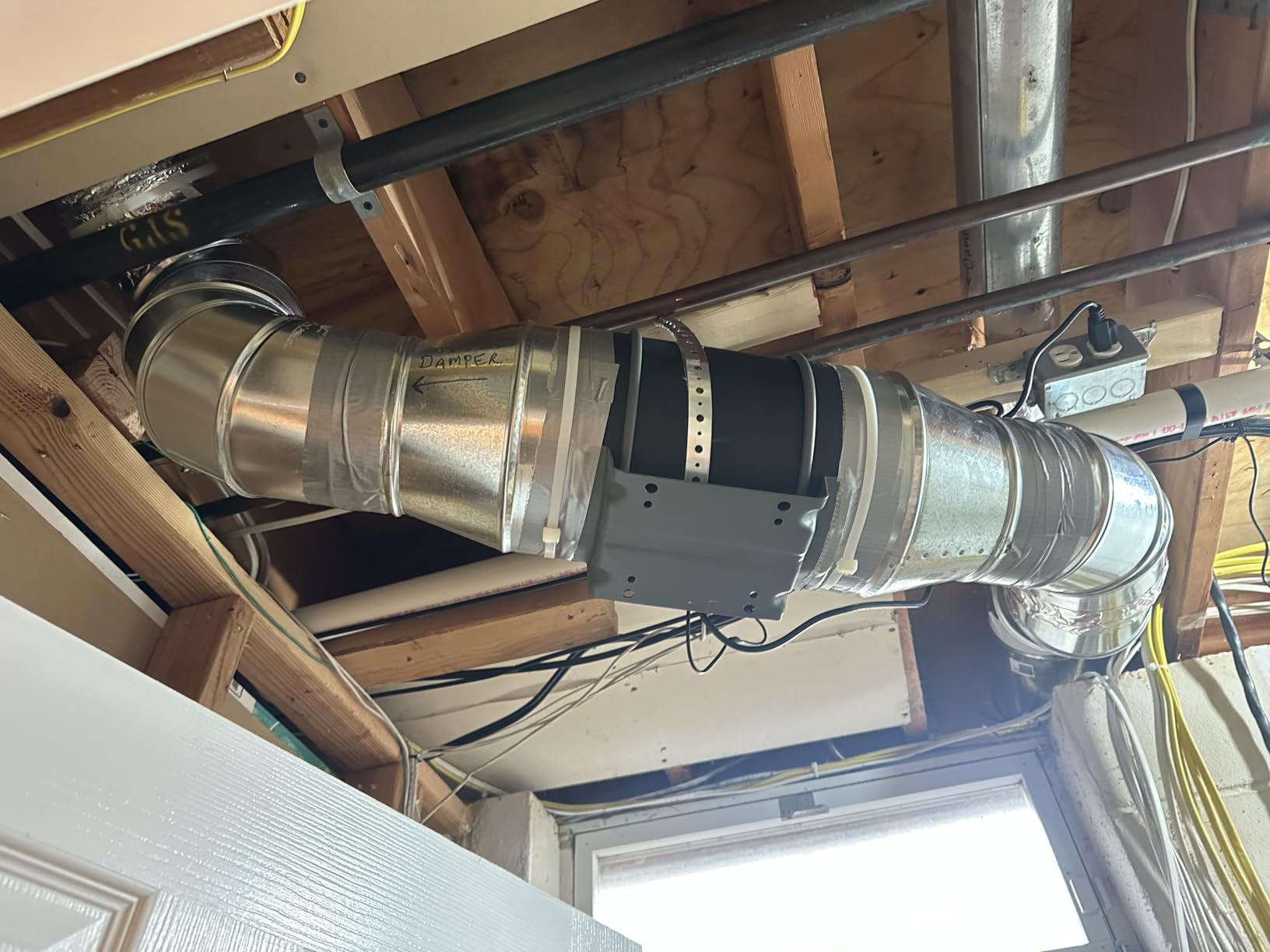 Toolazy 6 Inch Inline Duct Fan 405 CFM, Vent Booster Exhaust Fan with 0-100% Variable Speed Controller, EC Motor 31 dBA Quiet Ventilation Fan for Grow Tent, HVAC, Basement, Bathroom, Crawl Space customer photo 1