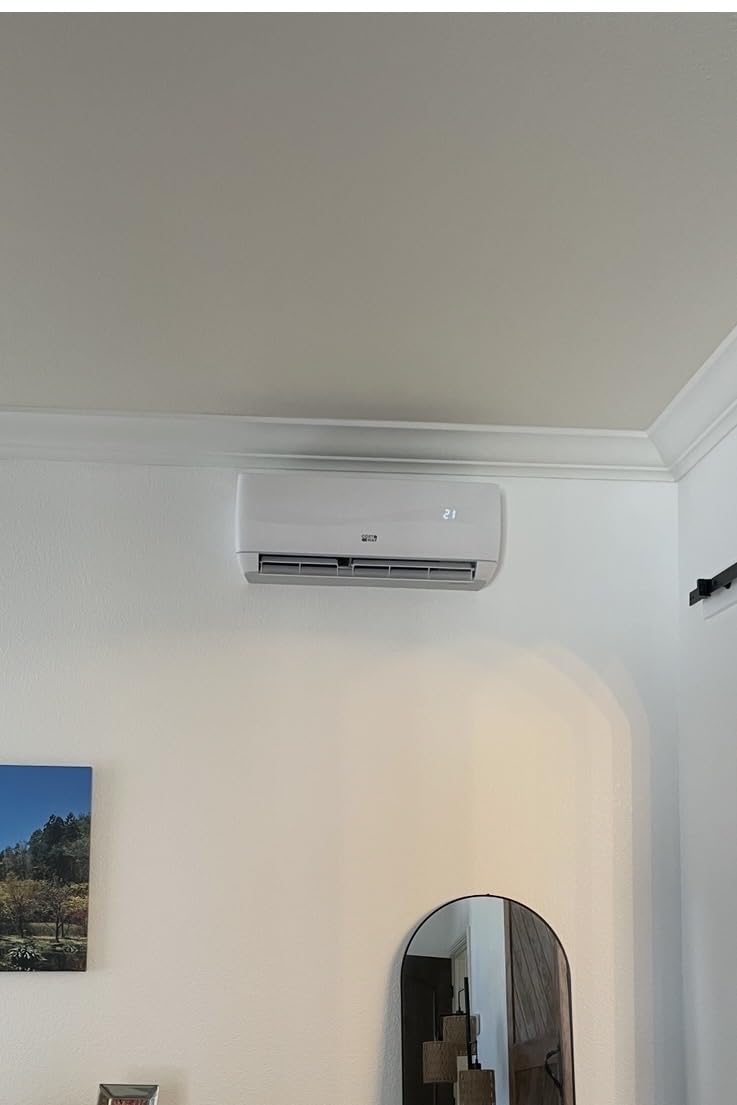 COSTWAY 12000BTU Mini Split Air Conditioner & Heater | 20 SEER2 115V Wall-Mounted Ductless AC Cools up to 750 Sq. Ft, Energy Efficient Inverter AC with Heat Pump (Blast Series) customer photo 2