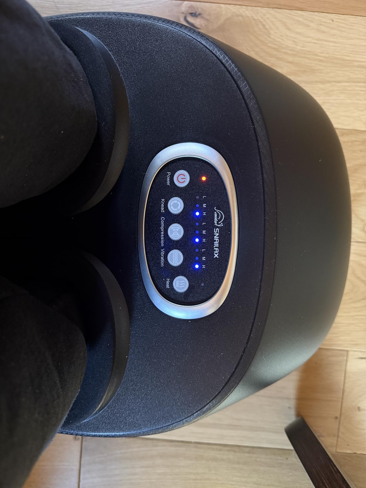 Snailax Shiatsu Foot Massager with Heat, FSA Eligible, Kneading, Compression, Vibration, Feet Massage Machine for Plantar Fasciitis, Neuropathy, Foot Warmer, Gifts for Women Men, Size 13 | Deep Kneading, Vibration Foot Massage with Adjustable Heat, Fits Men up to US Size 13, FSA Eligible HSA for Everyday Comfort customer photo 2