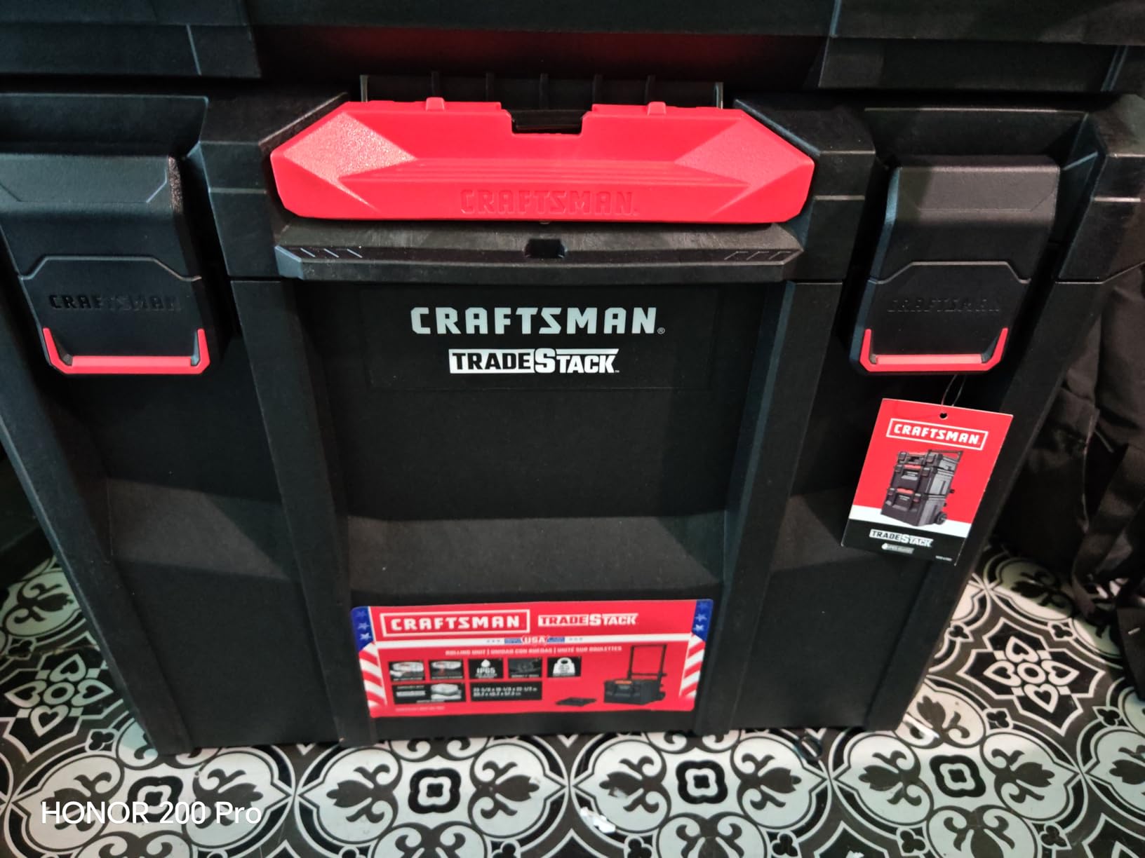 CRAFTSMAN VERSASTACK XL Tool Box with Wheels, Waterproof, Stackable System, Portable Rolling Storage for Indoor/Outdoor Use, 22.5 Inch (CMST21445) customer photo 1