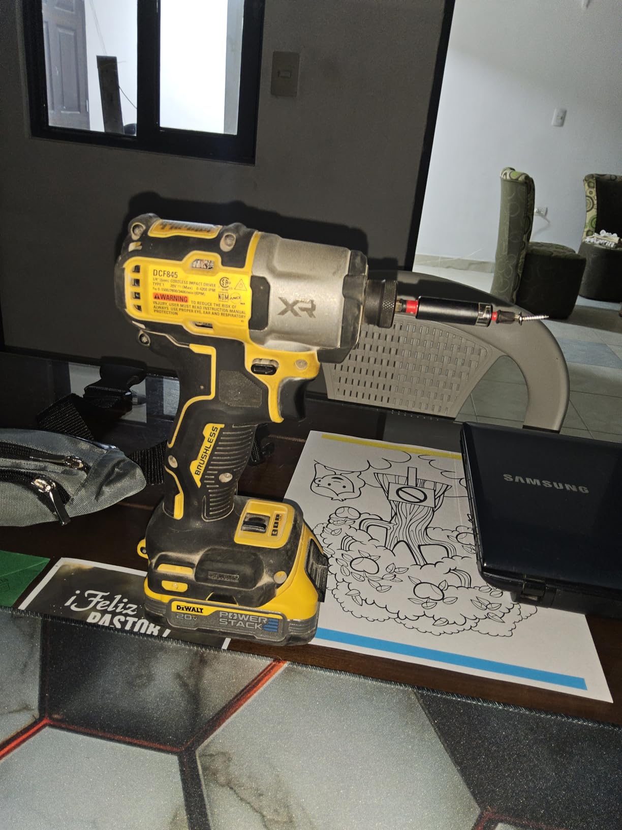 DEWALT 20V MAX Impact Driver, Cordless, 3-Speed, Battery and Charger Included (DCF845D1E1) customer photo 1