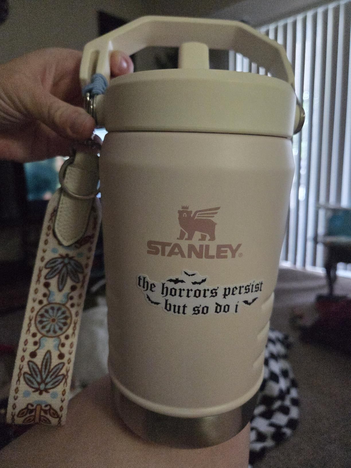 Stanley IceFlow Flip Straw Jug with Handle 64 oz | Twist On Lid and Flip Up Straw | Leak Resistant for Travel and Sports | Insulated Stainless Steel | BPA-Free | Rose Quartz customer photo 2