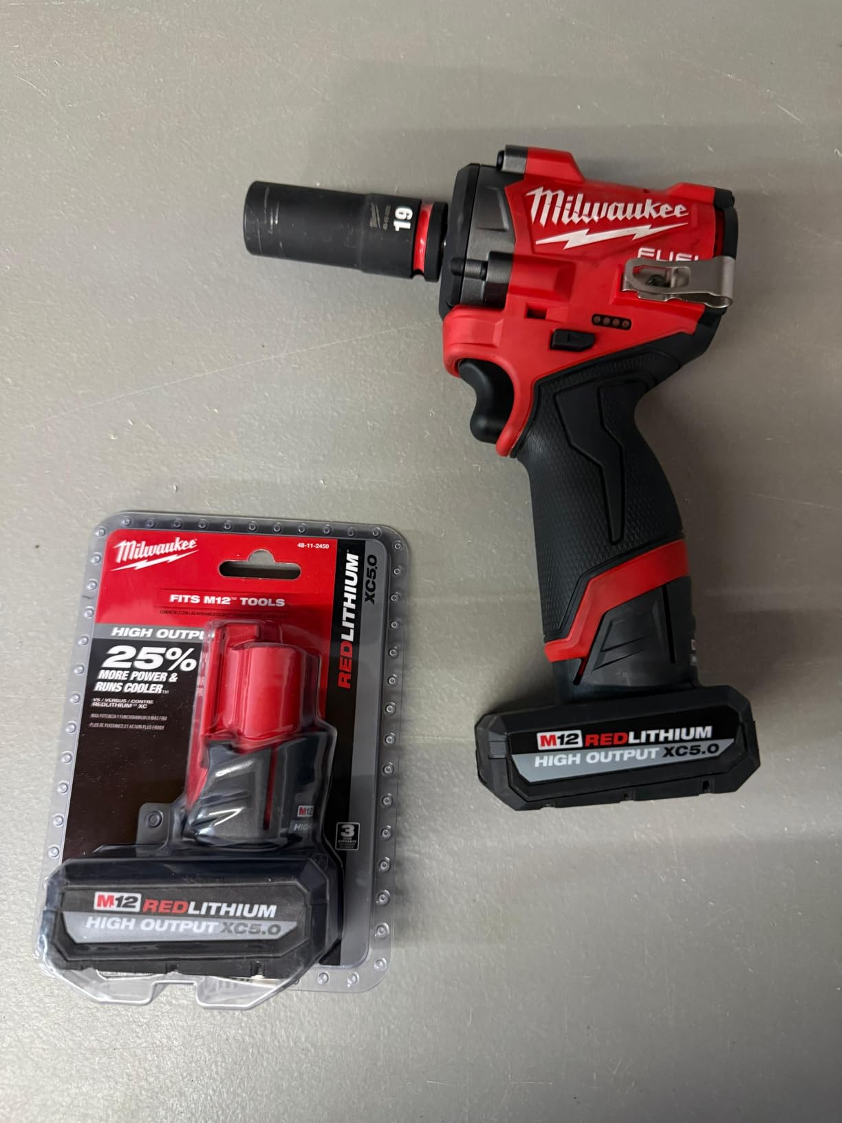 Milwaukee 48-11-2450 M12 Lithium-Ion High Output 5Ah Battery 2 Pack customer photo 1
