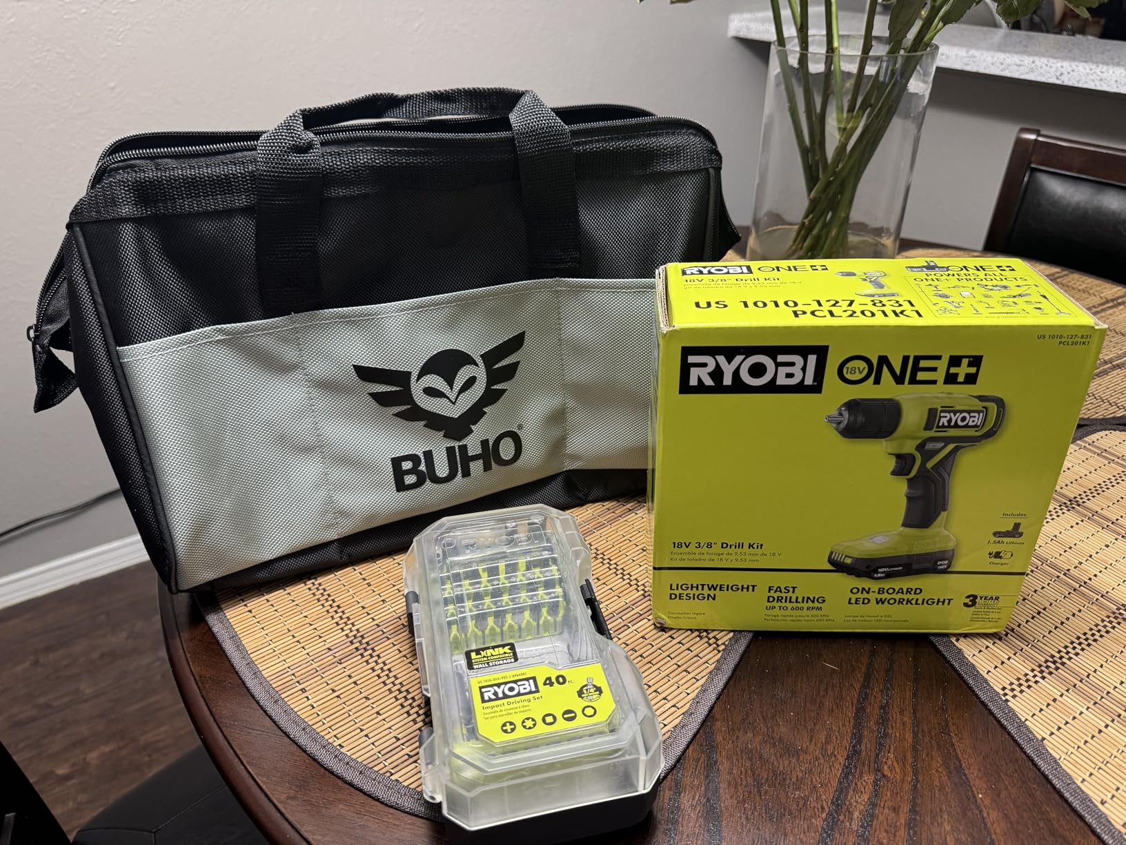 RYOBI ONE+ 18V Drill Kit with Battery, Charger, Bit Set & Bag customer photo 1