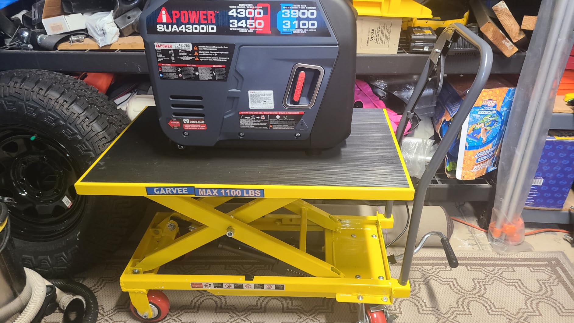 A-iPower 4300-Watt Dual Fuel Portable Inverter Generator, RV Ready Lightweight w/CO Sensor for Backup Home Use, Tailgating & Camping, CARB Compliant (SUA4300iD) customer photo 2