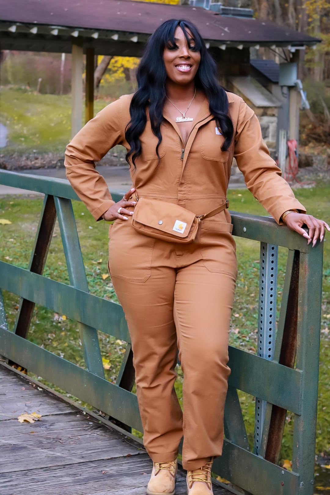 Carhartt Women's Rugged Flex Relaxed Fit Canvas Coverall customer photo 2