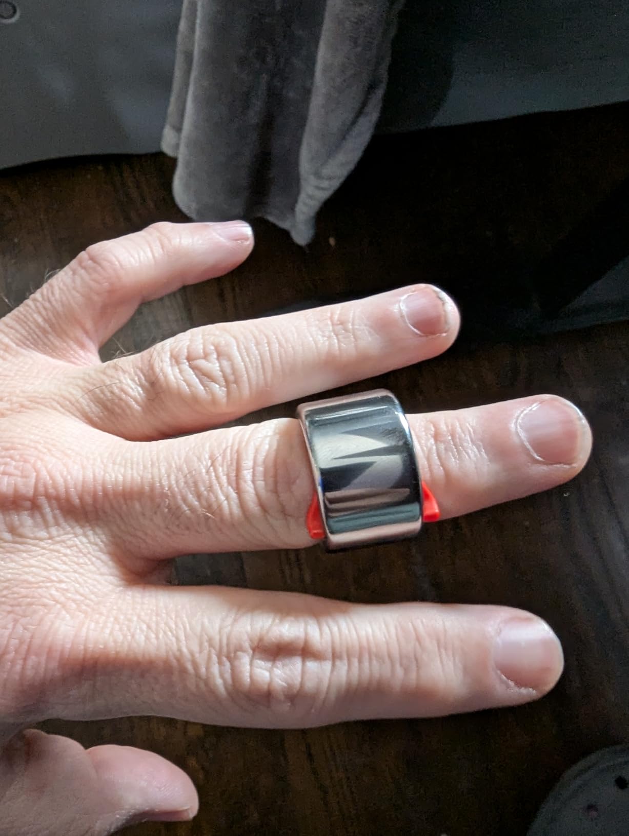 Black Mountain Slide Guitar Rings - Made From Tungsten Steel. Acoustic Guitar Slide, Electric Guitar Slide, Bass, Ukulele, and More. Almost as Hard as Diamond, Smooth Surface Finish, New Invention customer photo 1