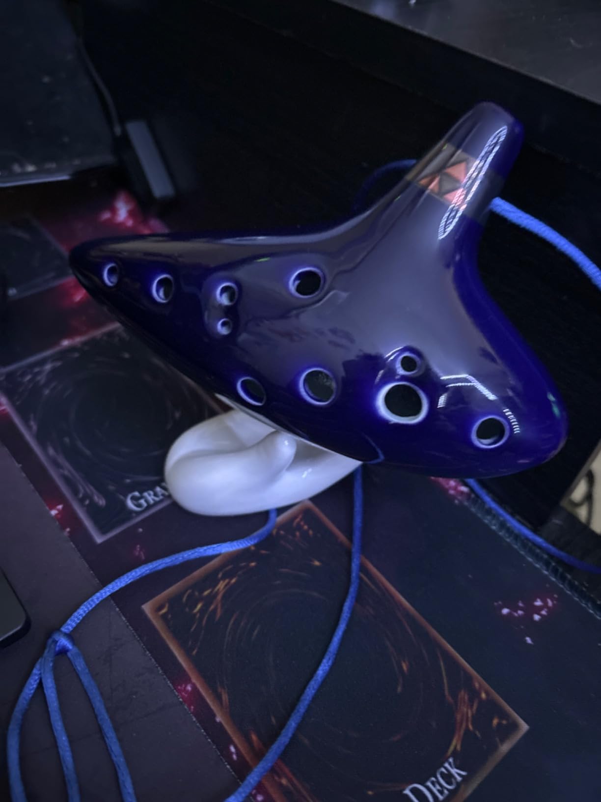 Ohuhu Ceramic Ocarina with Neck-Strap Cord, FDA Tested 12 Hole Alto C Ocarinas Play By Link Triforce Gifts for Music Fans with Protective Bag customer photo 1