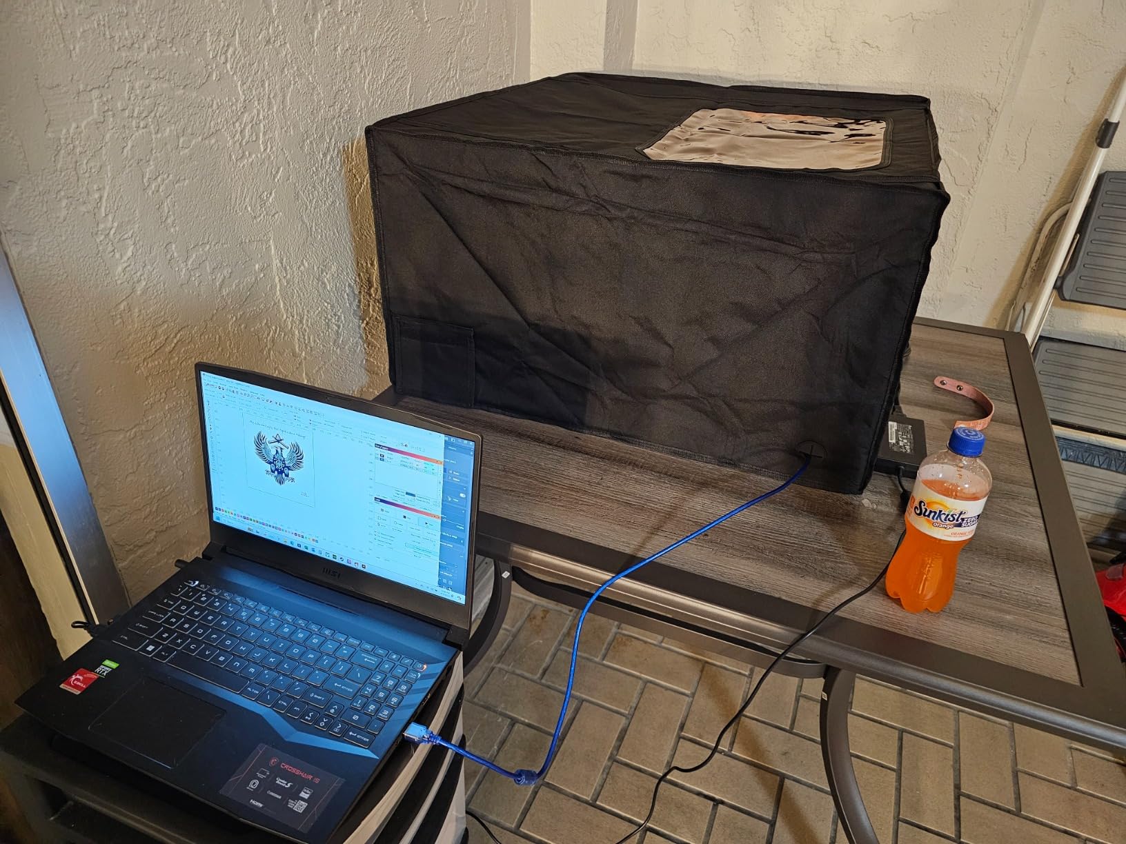 Creality Enclosure for Laser Engraver, Laser Engraving Machine Protective Cover with Eye Protection, Insulates Against Fumes and Odors for Cutter Machine customer photo 1