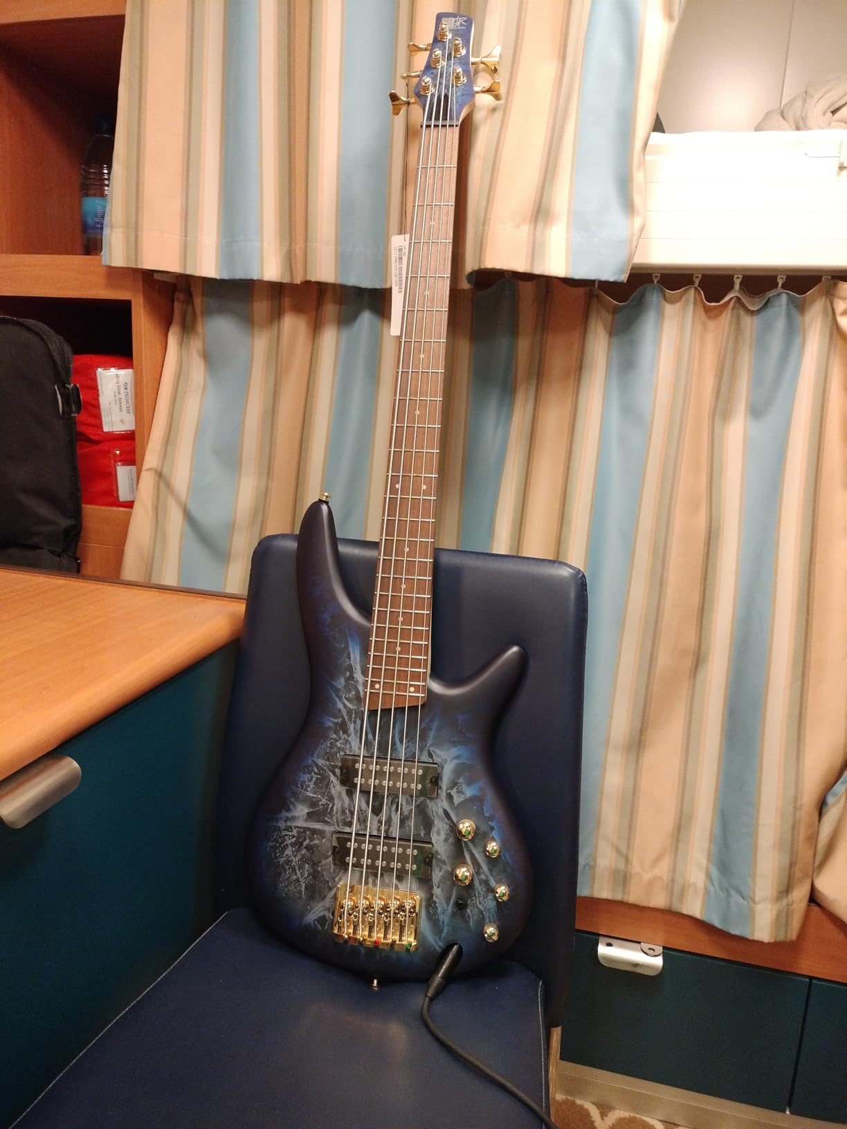 Ibanez SR305EDX SR Standard 5-String Bass Guitar - Cosmic Blue Frozen Matte customer photo 1