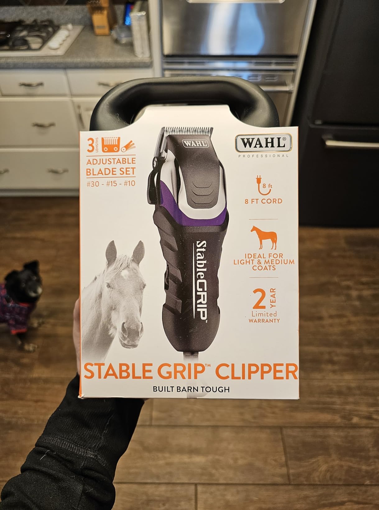 Wahl Pro Animal Stable Grip - Comprehensive Equine Grooming Kit - Light Body Clipping - Trimming Face, Ears & Fetlocks - Stable Grip Clipper customer photo 1