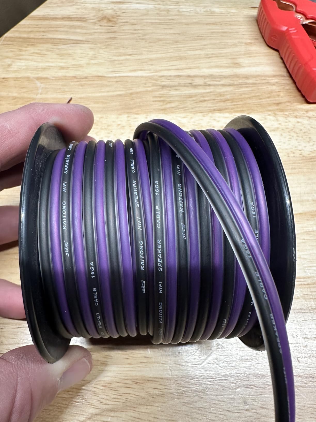 Sinus Live 16AWG OFC (Oxygen Free Copper) Speaker Wire for Home Theater and Car Speakers (50FT OFC) customer photo 2