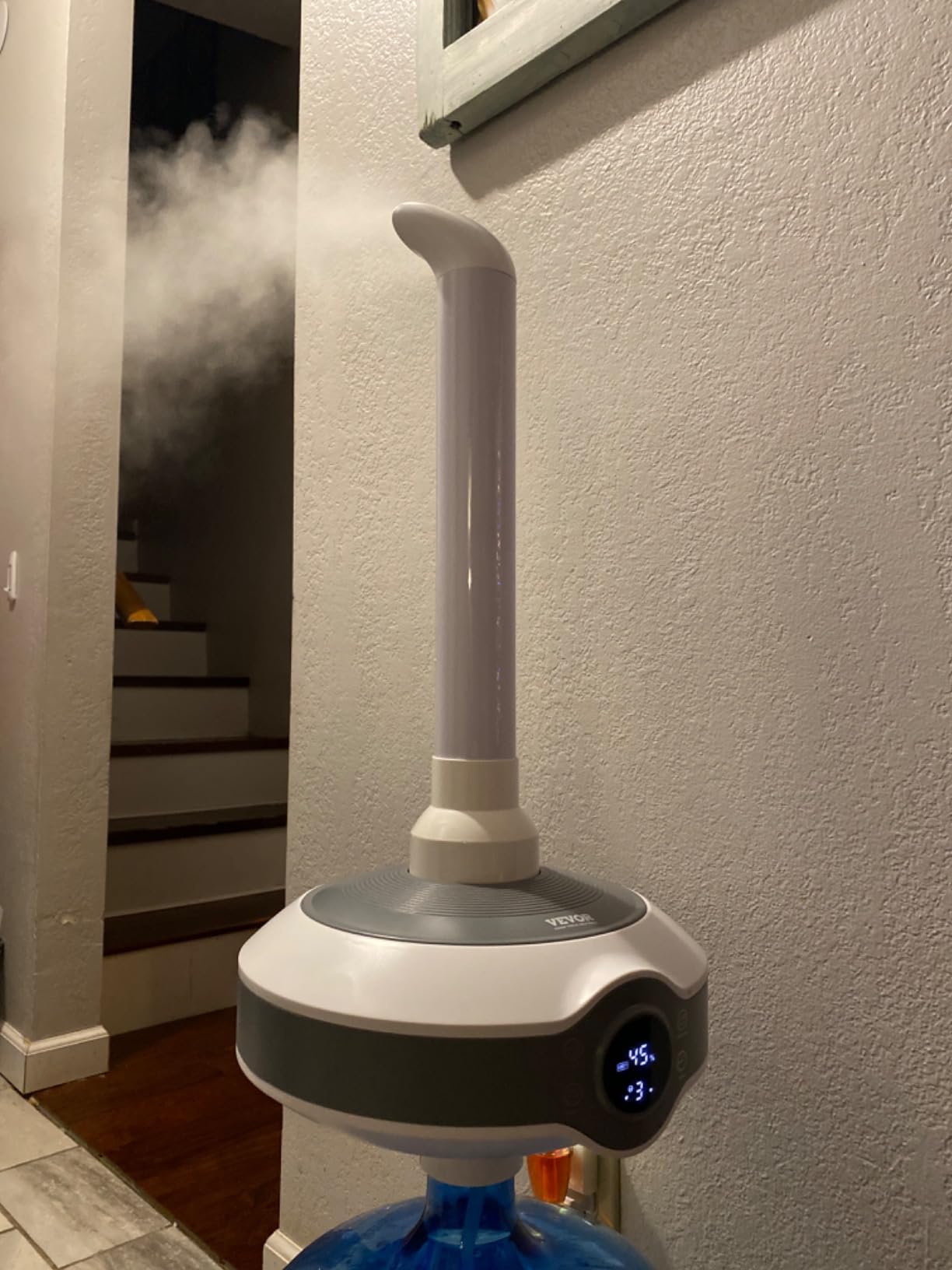 VEVOR Humidifier for Home Large Room 1291.7 sq ft, 16L Commercial Humidifier for Whole House Greenhouse Night Light & 12h Timer & Auto Shut-Off Humidifiers, Commercial Branch Tube w/ 360 Degree Nozzle customer photo 2