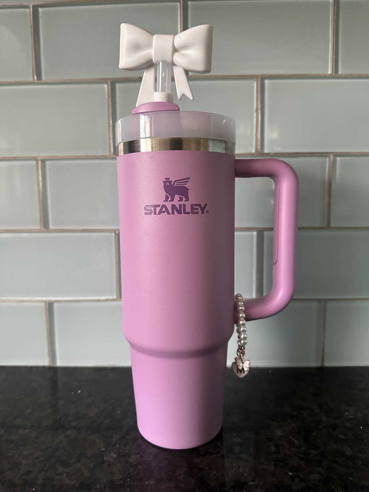 STANLEY Quencher H2.0 Tumbler with Handle and Straw 40 oz | Flowstate 3-Position Lid | Cup Holder Compatible for Travel | Insulated Stainless Steel Cup | BPA-Free | Black 2.0 customer photo 1