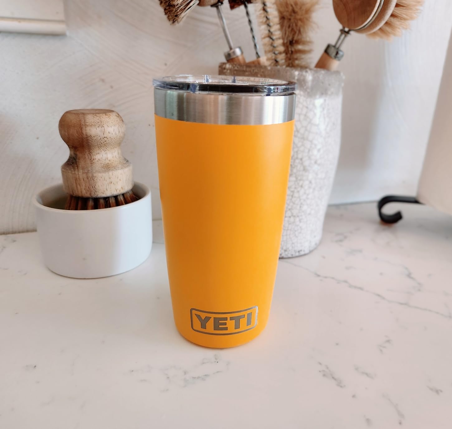 YETI Rambler 10 oz Tumbler, Stainless Steel, Vacuum Insulated with MagSlider Lid, Tropical Pink customer photo 1