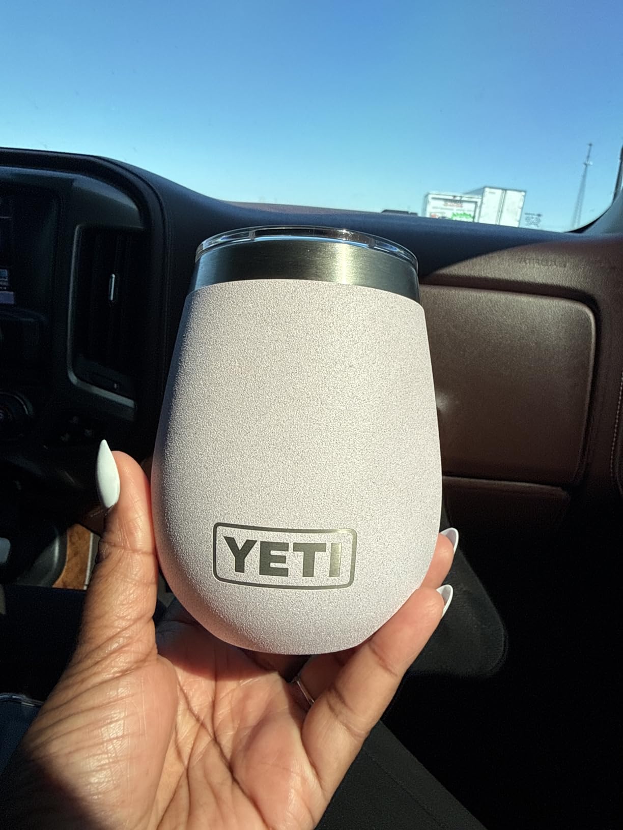 YETI Rambler 10 oz Wine Tumbler, Vacuum Insulated, Stainless Steel with MagSlider Lid, Key Lime customer photo 1