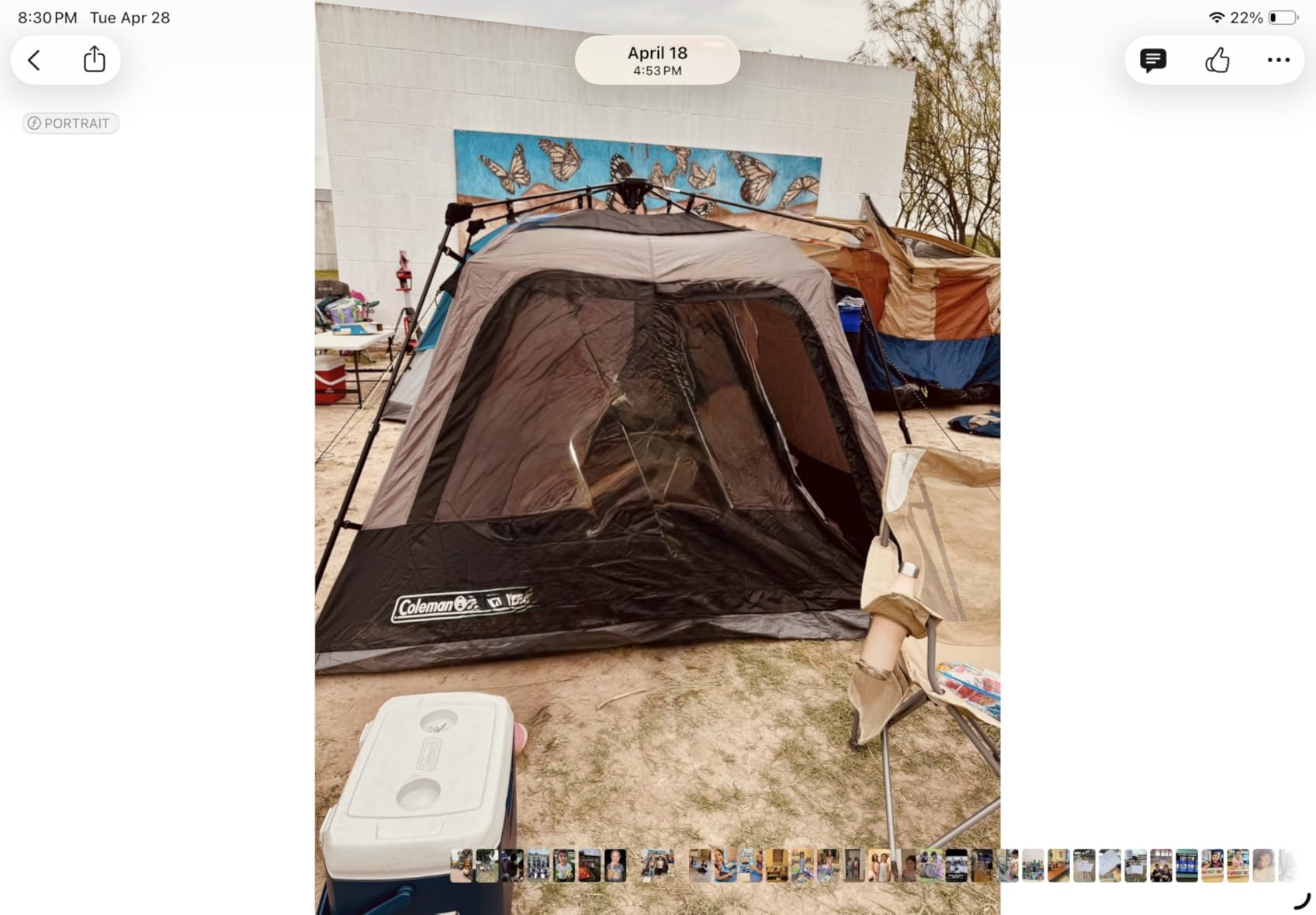 Coleman 4/6/8/10 Person Instant Camping Tent with 1-Minute Setup, Large Family Tent with Pre-Attached Poles, Air Vent, & Carry Bag, Sets Up in About 60 Seconds customer photo 1