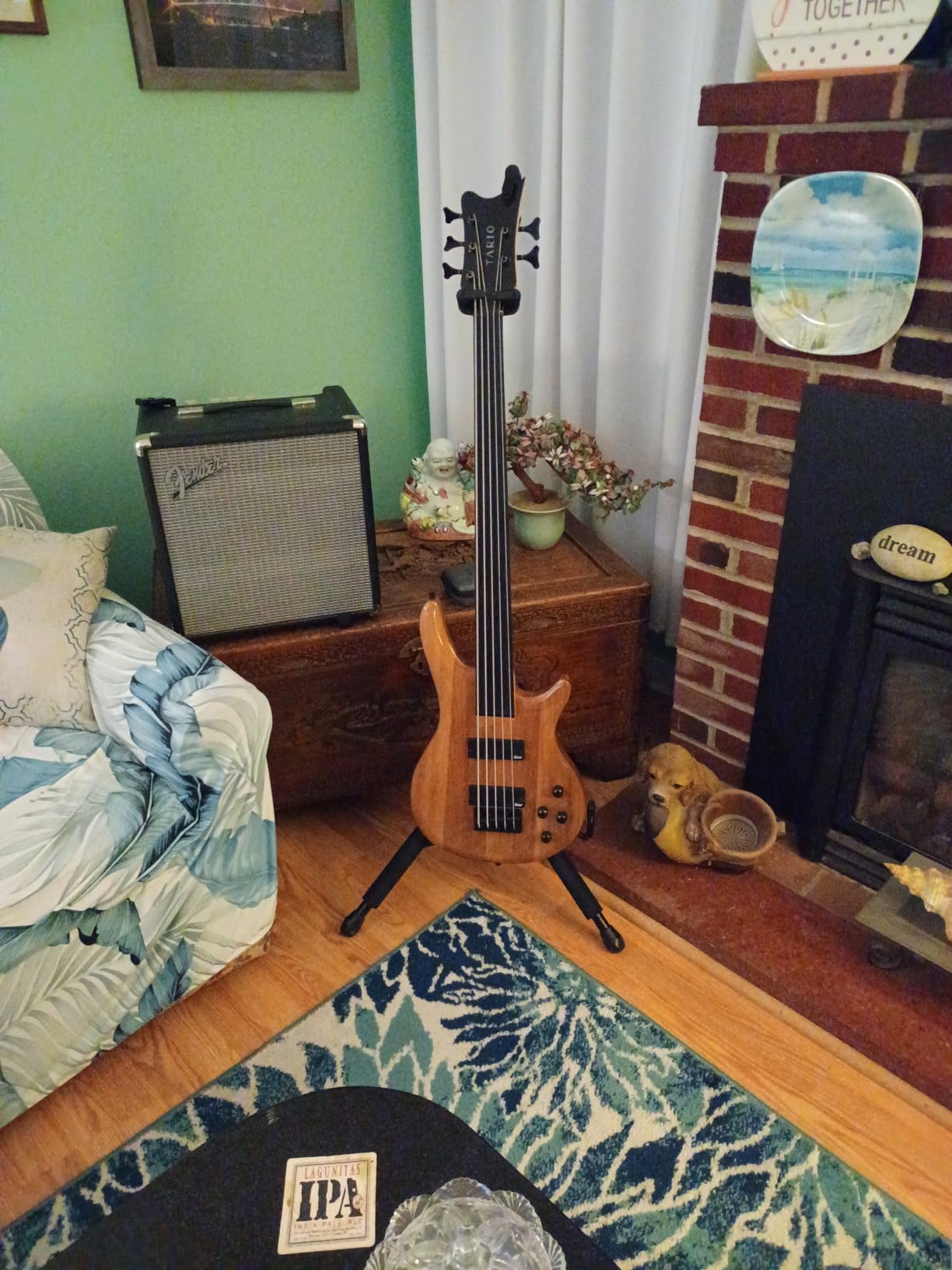 TARIO Fretless 4 String Electric Bass Bolt_On Maple Neck,basswood Body customer photo 1