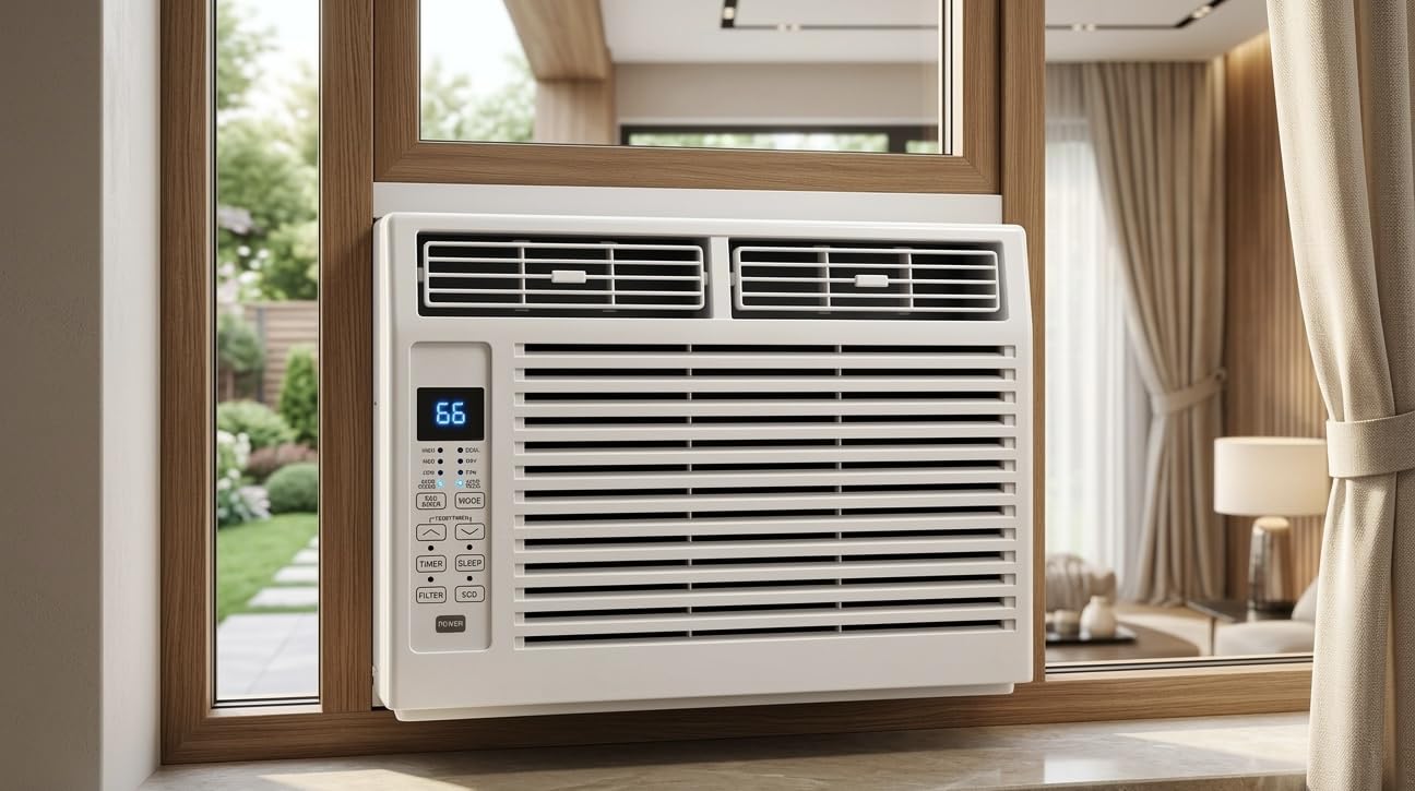 Electactic Window Air Conditioner, 12000 BTU Window AC Unit, Cooling Room 550sq.ft, Fast Cooling, 24H Timer,Dehumidifier Mo, Energy Saving, Remote Control for Living Room, Bedroom, Office customer photo 1
