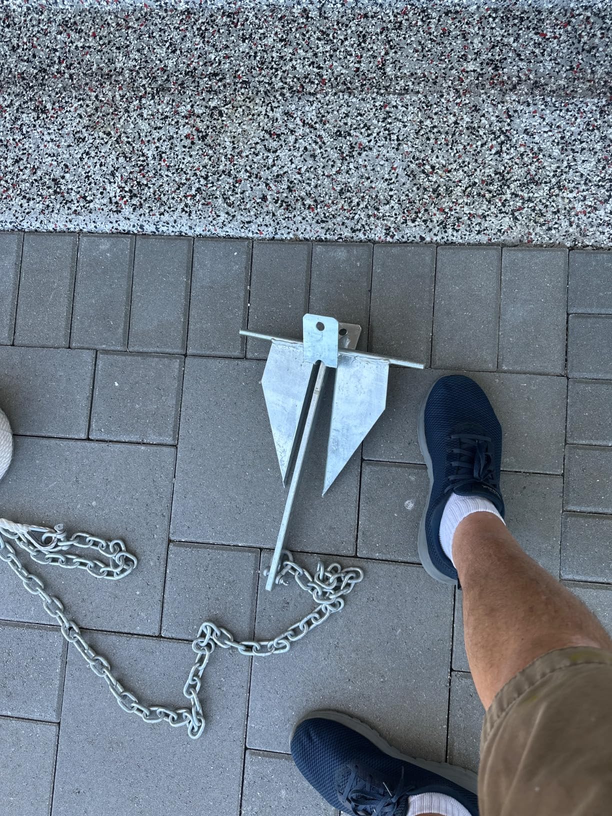 Leero Heavy Duty Boat Anchor Kit with Anchor Chain, Shackle and Anchor Rope, 5/8/10/13/18 lb Danforth Anchor,Boat Anchor for Pontoons, Dinghies, Fishing Boats, Bass Boats, Sport Boats, Sport Yachts customer photo 1