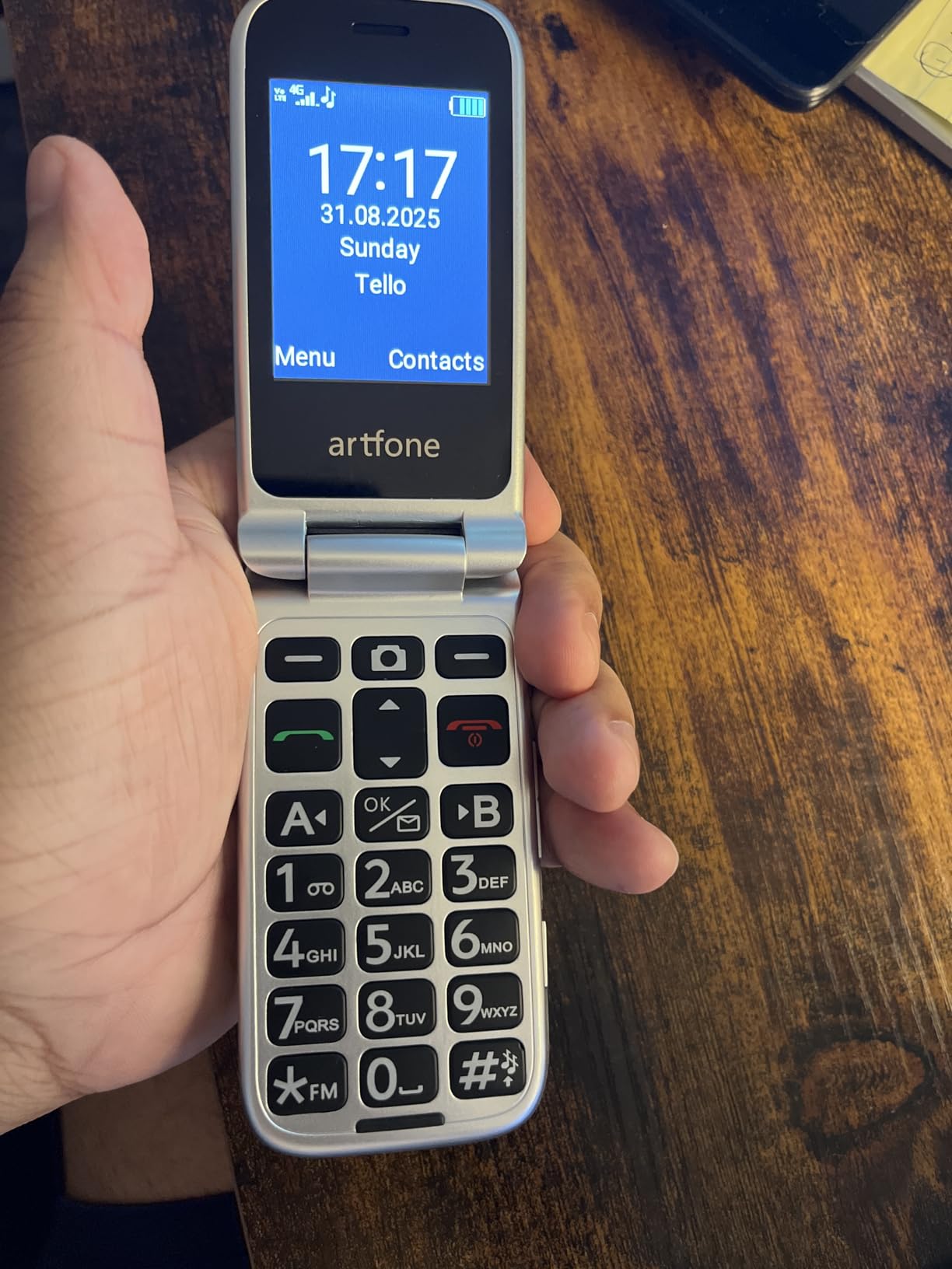 artfone G3 Flip Phone Unlocked for Seniors, 4G VoLTE Basic Phone, 2.4