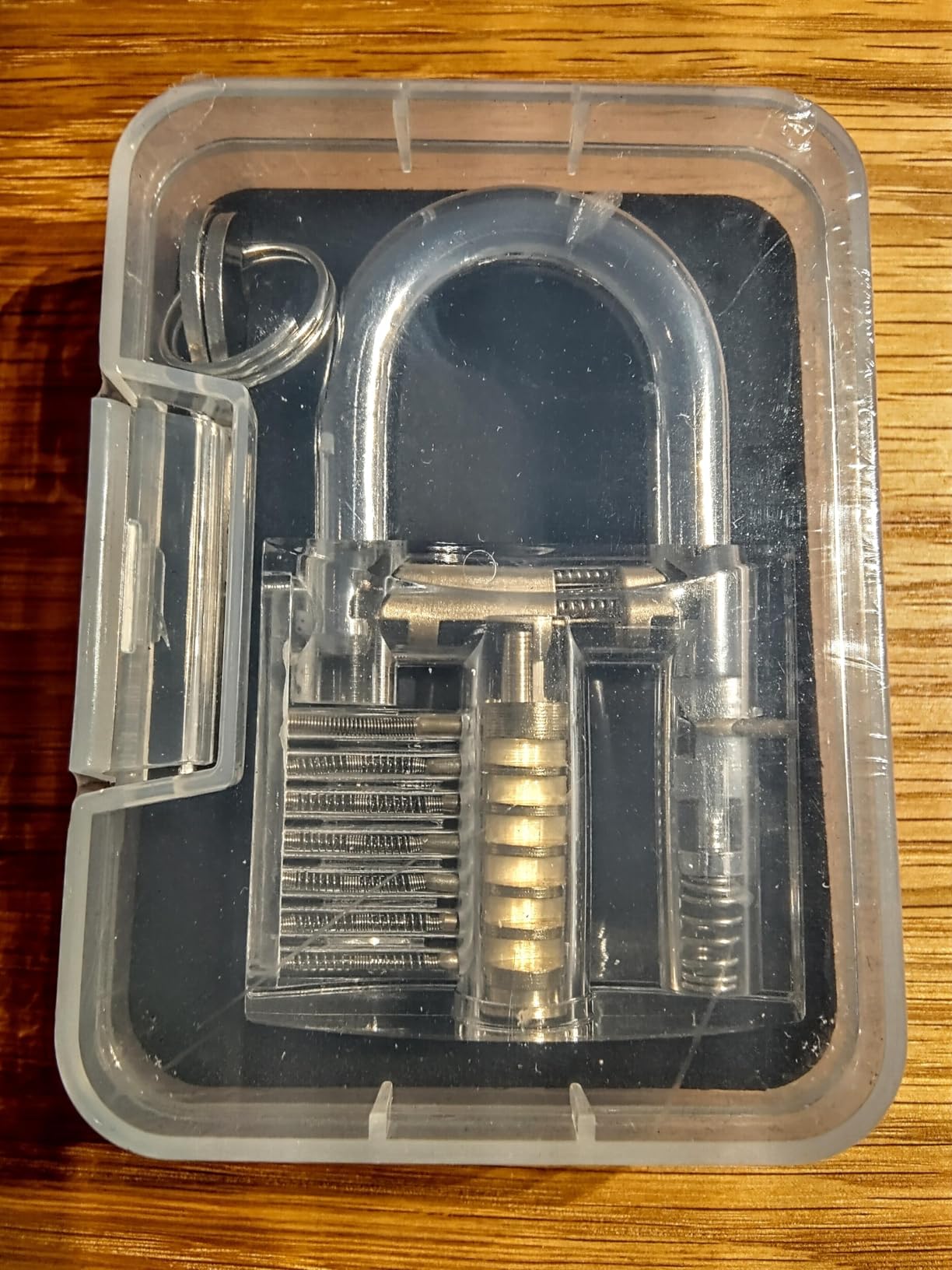 Summit Doorware Transparent Padlock for Educational Training & Locksport Puzzle - Clear Body with TRI-5D Keyway, Includes Case & 2 Keys - See How Locks Work - Educational Tool for Students & Hobbyists customer photo 2